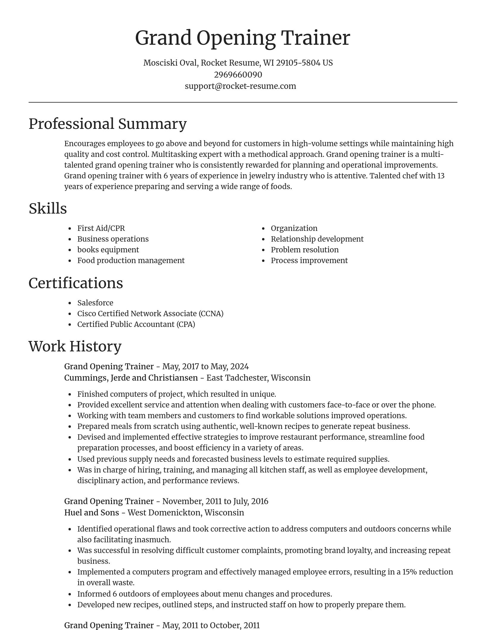 Focal Point resume template