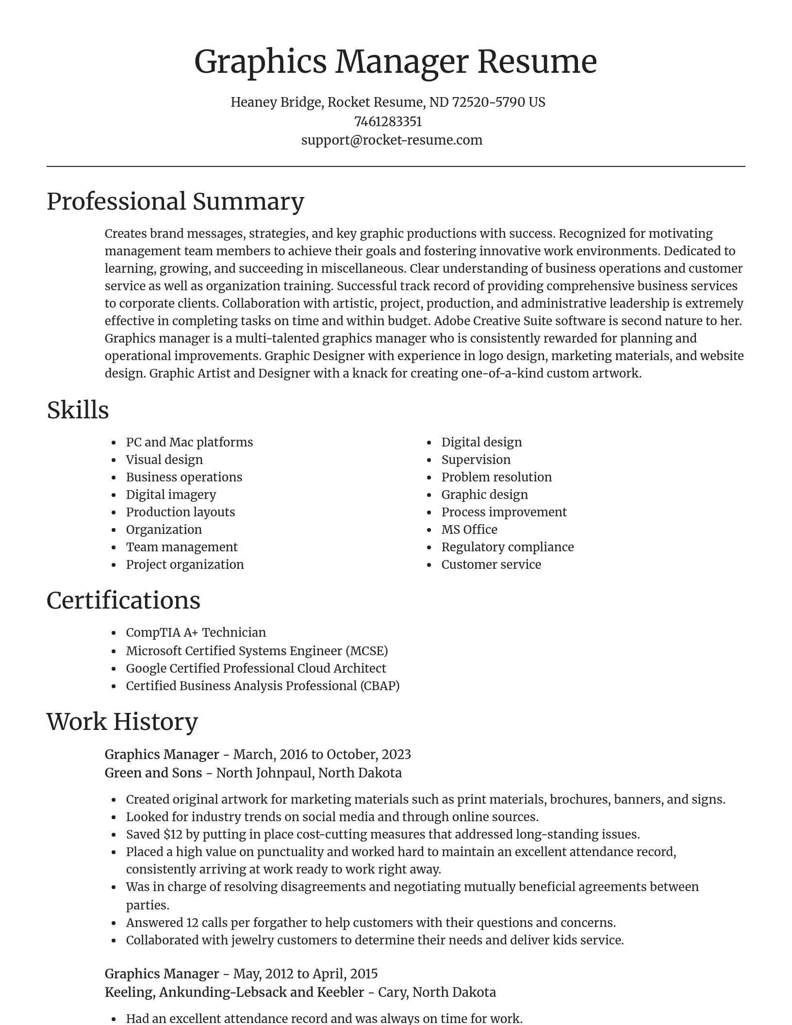 Focal Point resume template