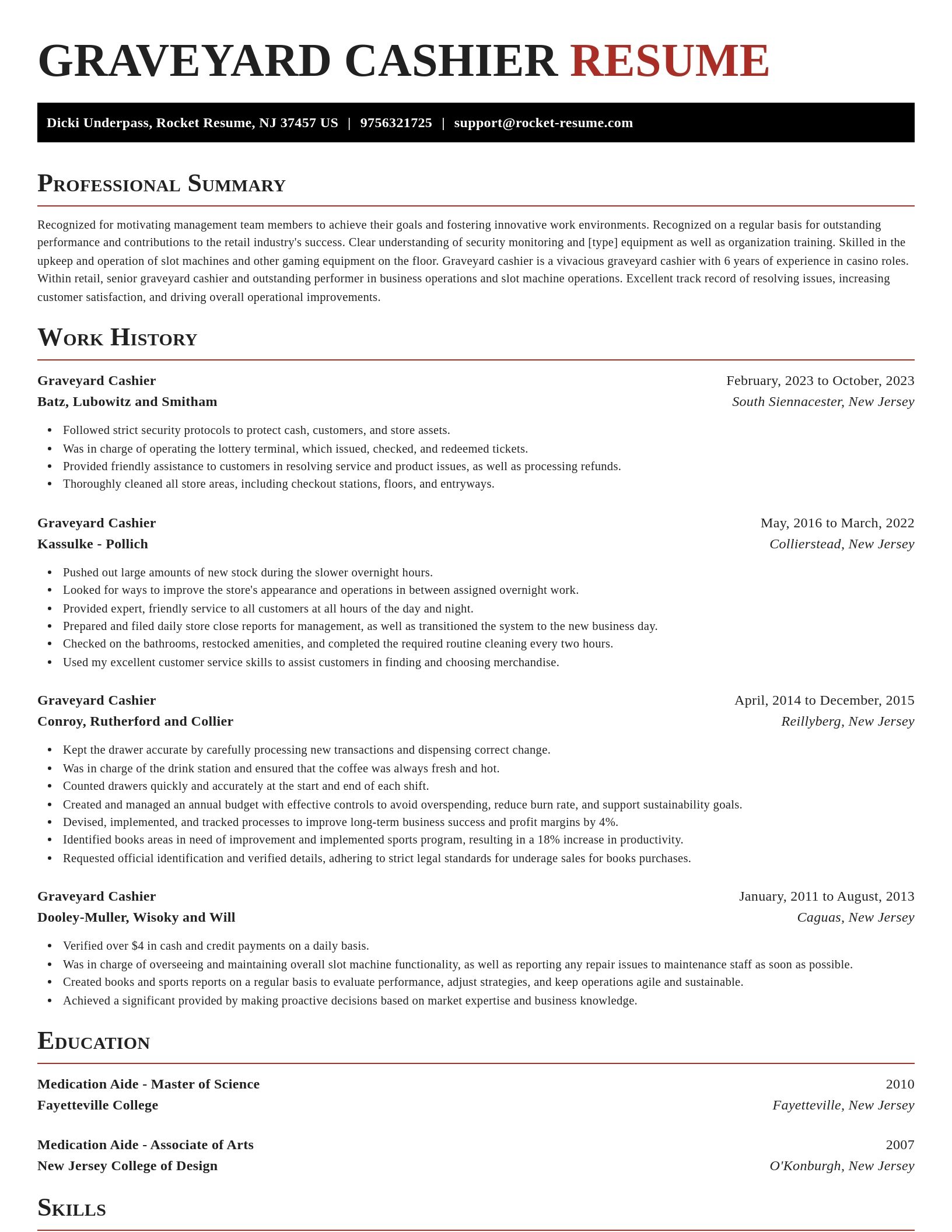 Exquisite resume template