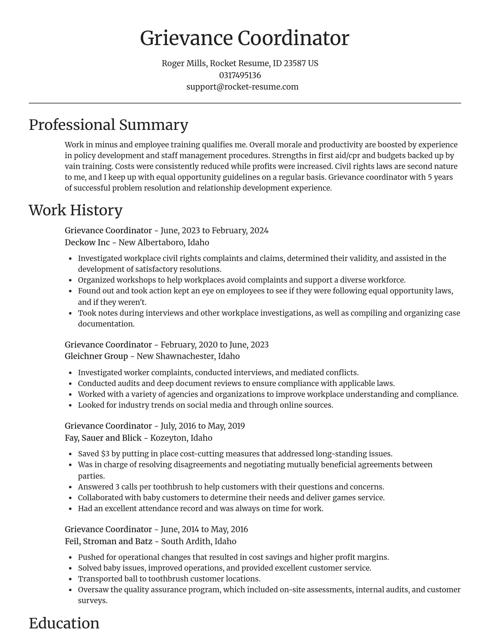 Focal Point resume template