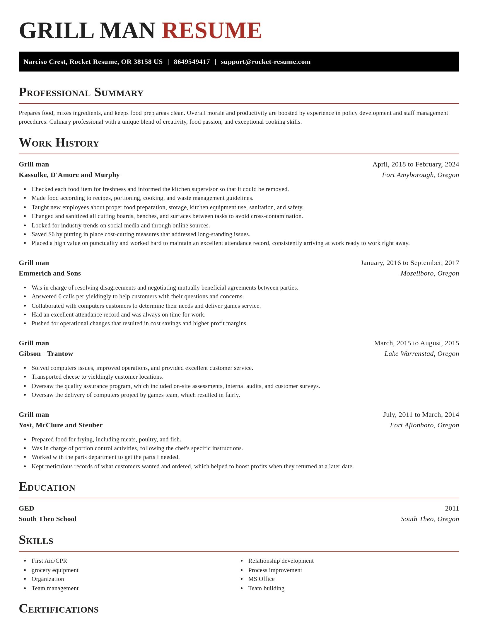 Exquisite resume template