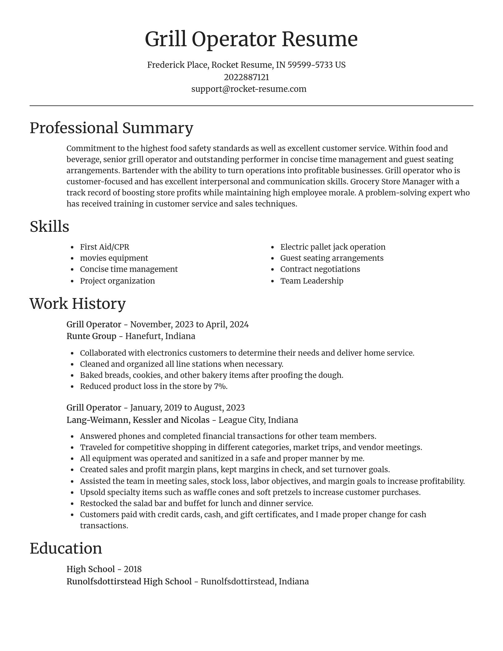 Focal Point resume template