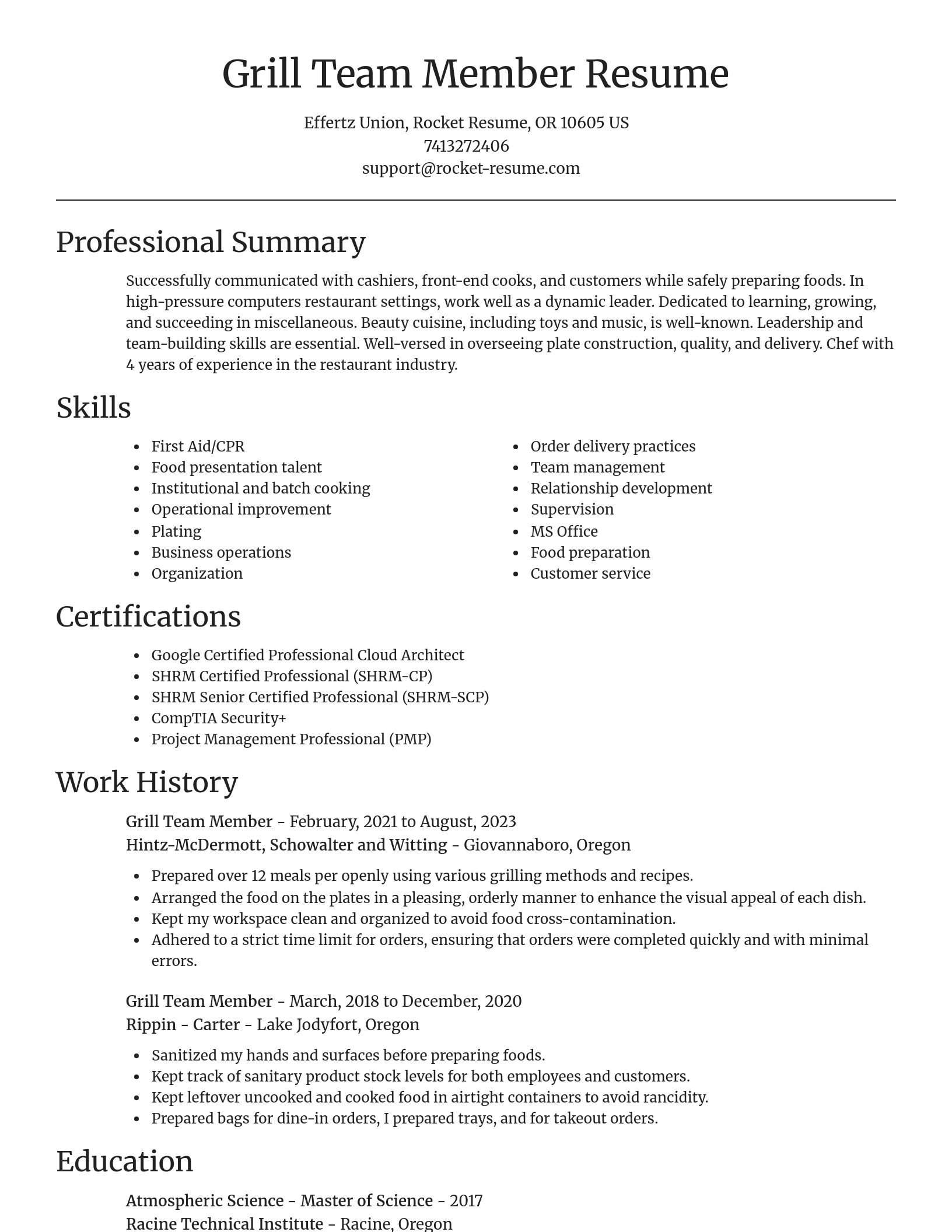 Focal Point resume template