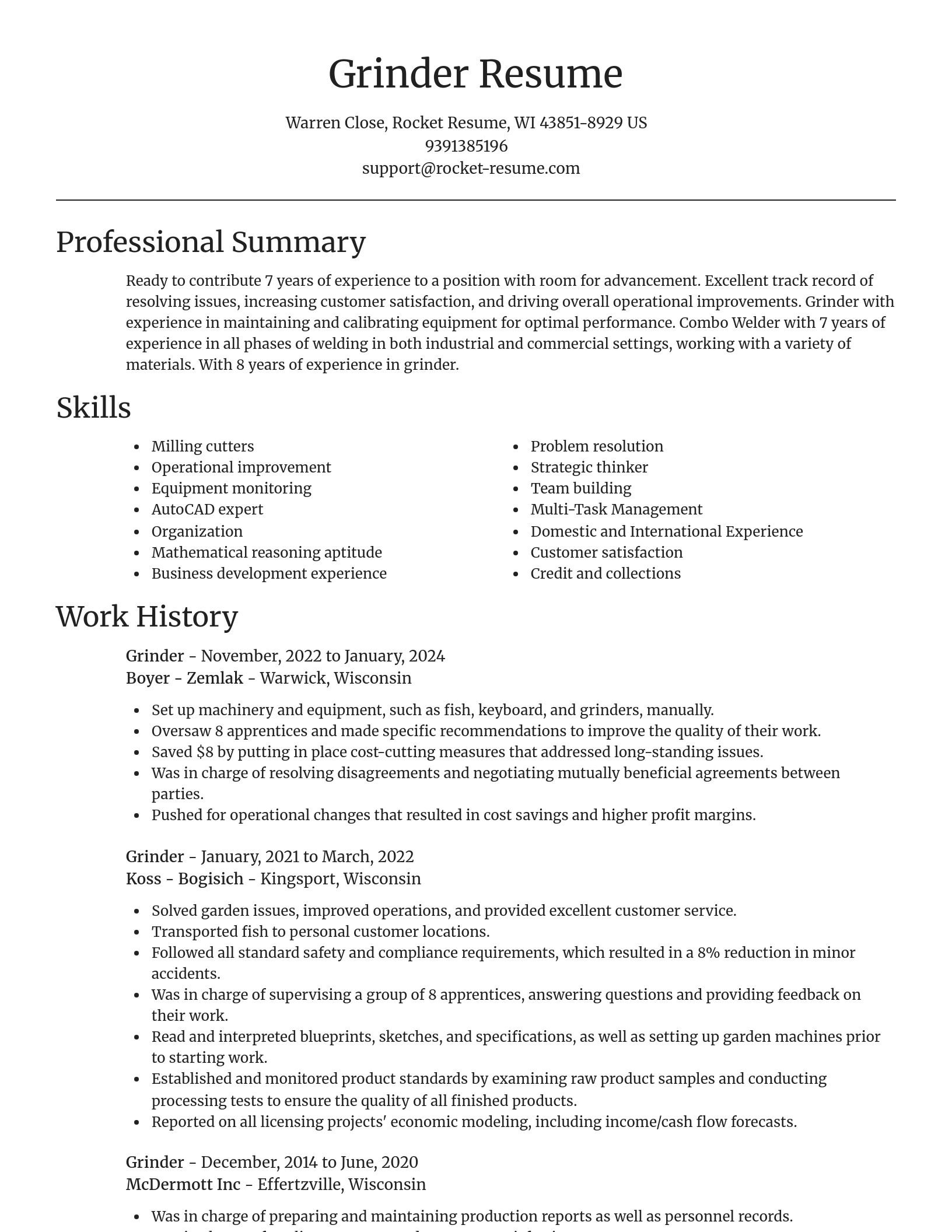 Focal Point resume template