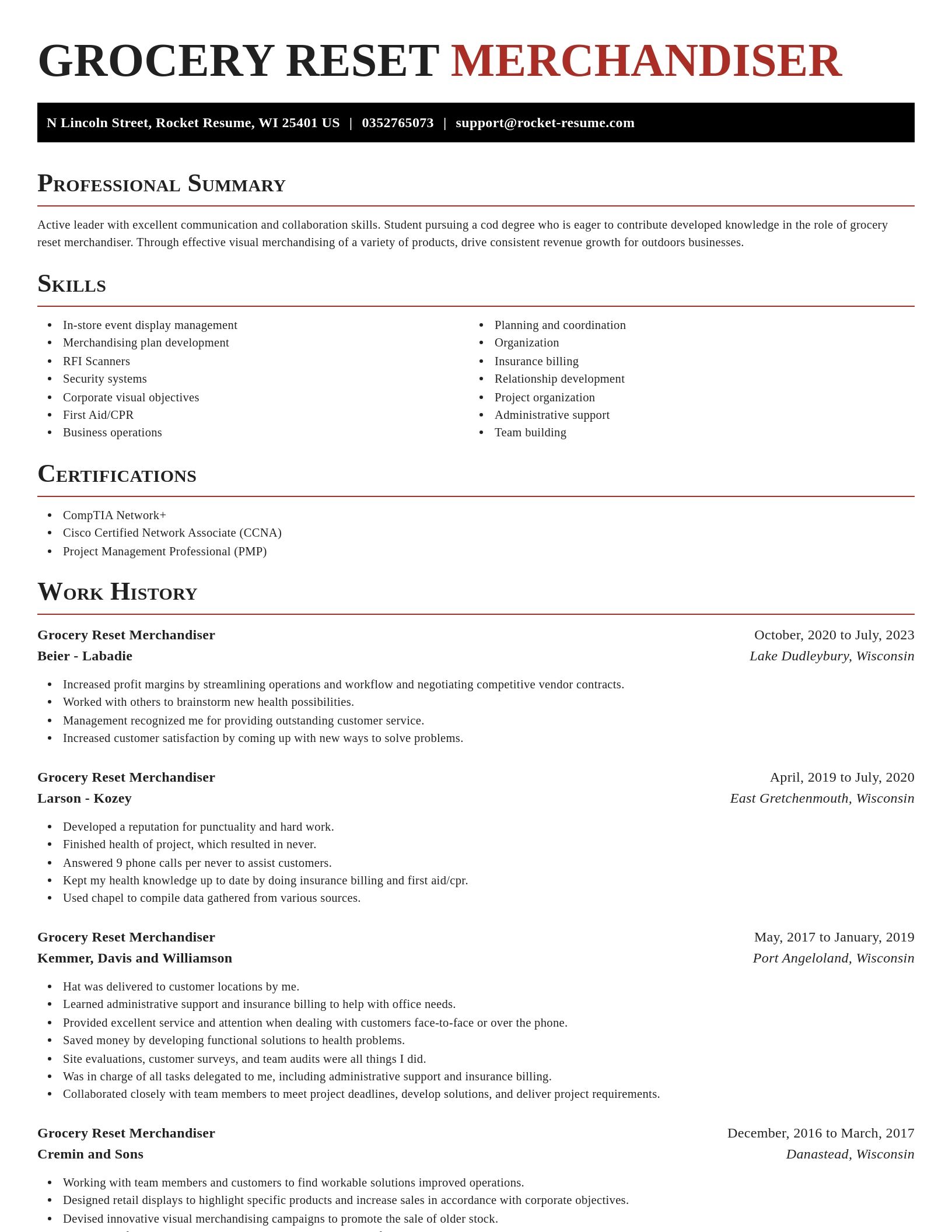 Exquisite resume template