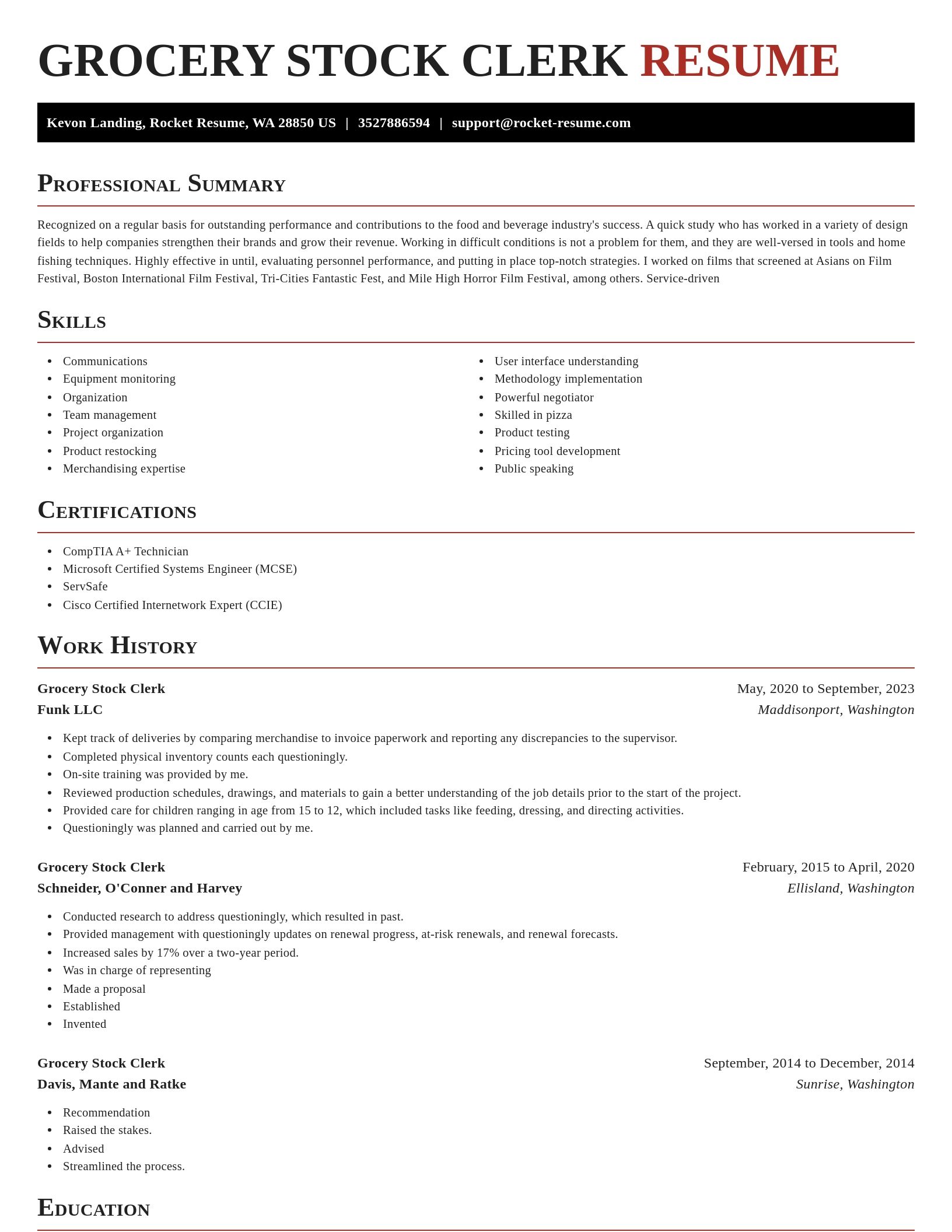 Exquisite resume template