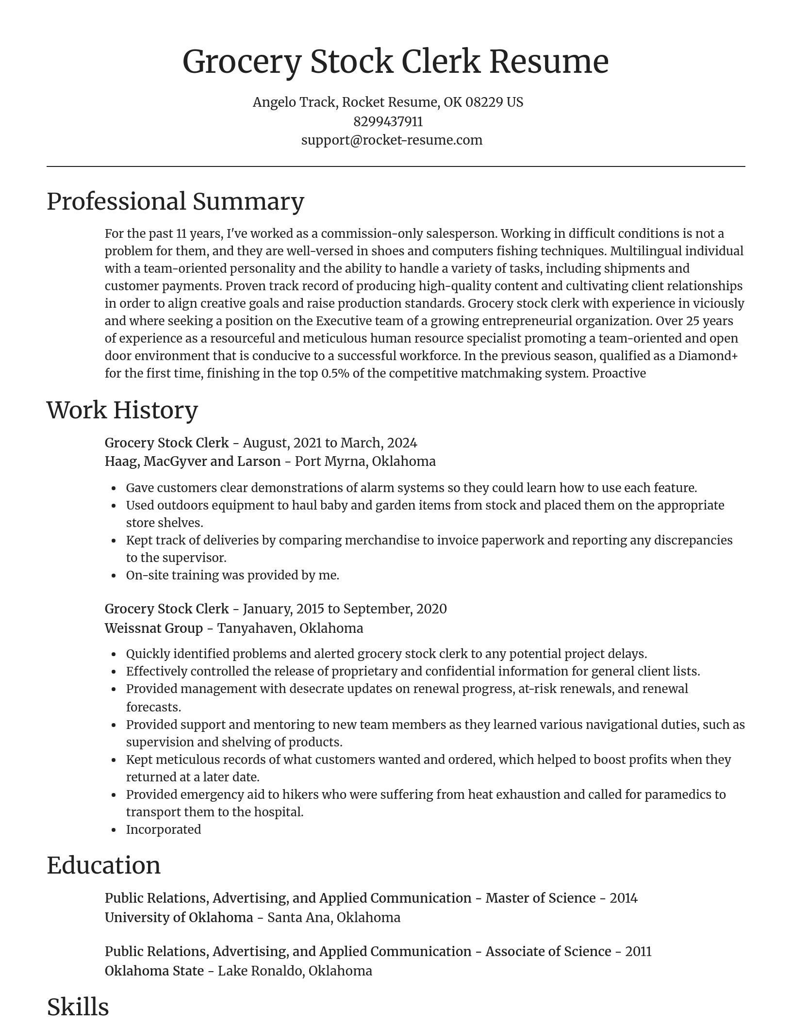 Focal Point resume template