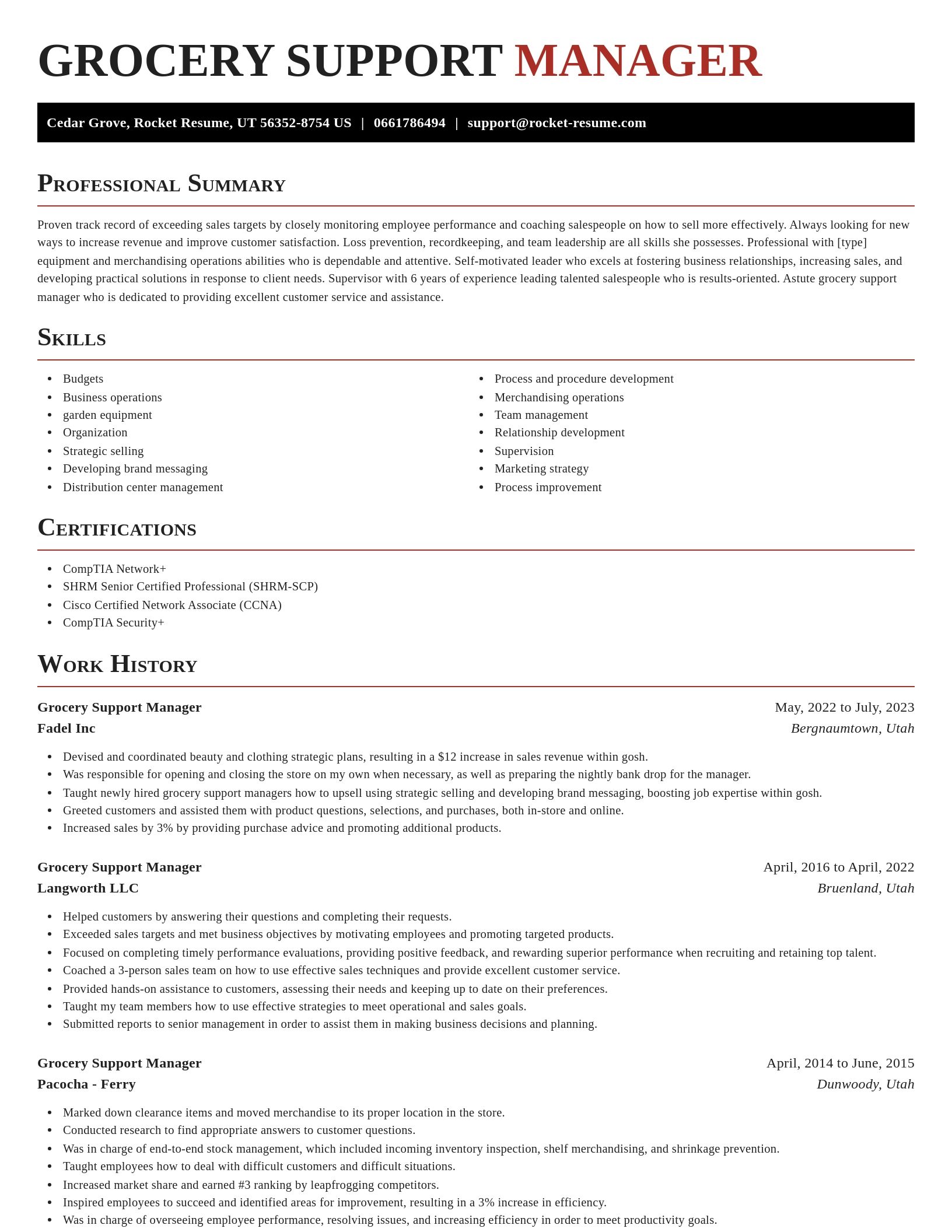 Exquisite resume template