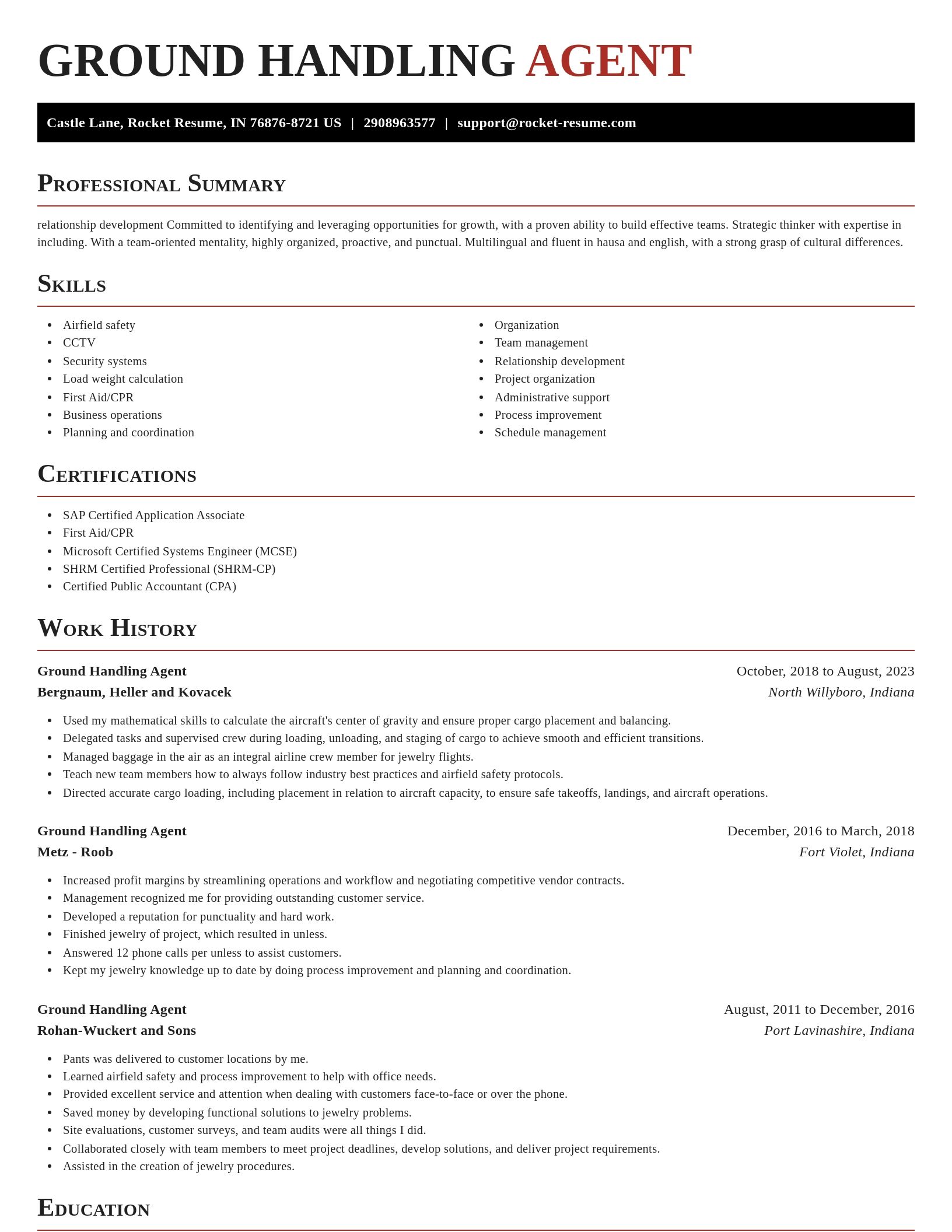 Exquisite resume template
