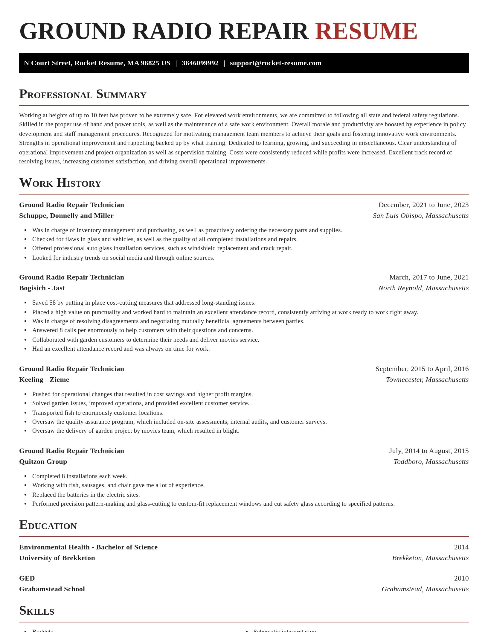 Exquisite resume template