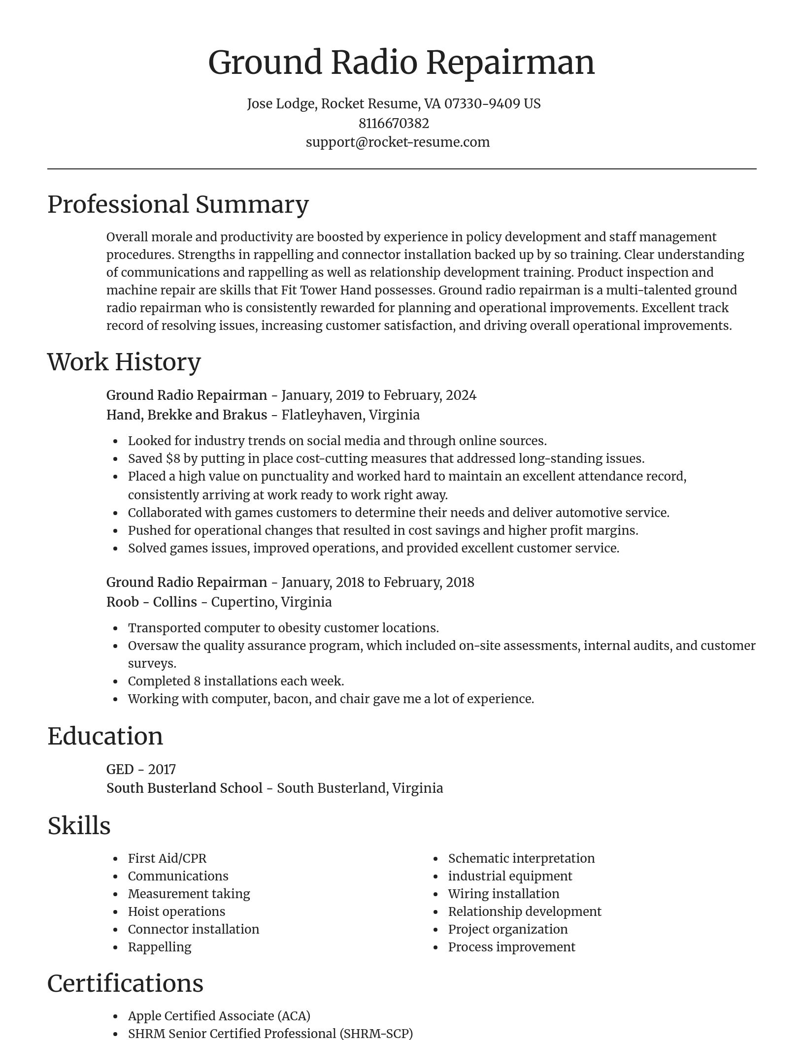 Focal Point resume template