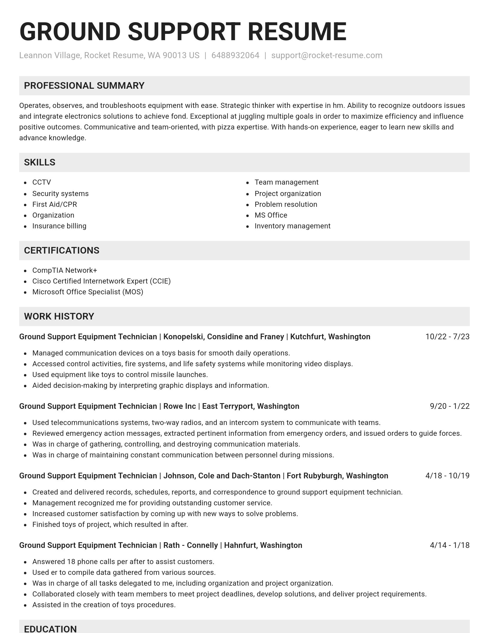 Genius resume template