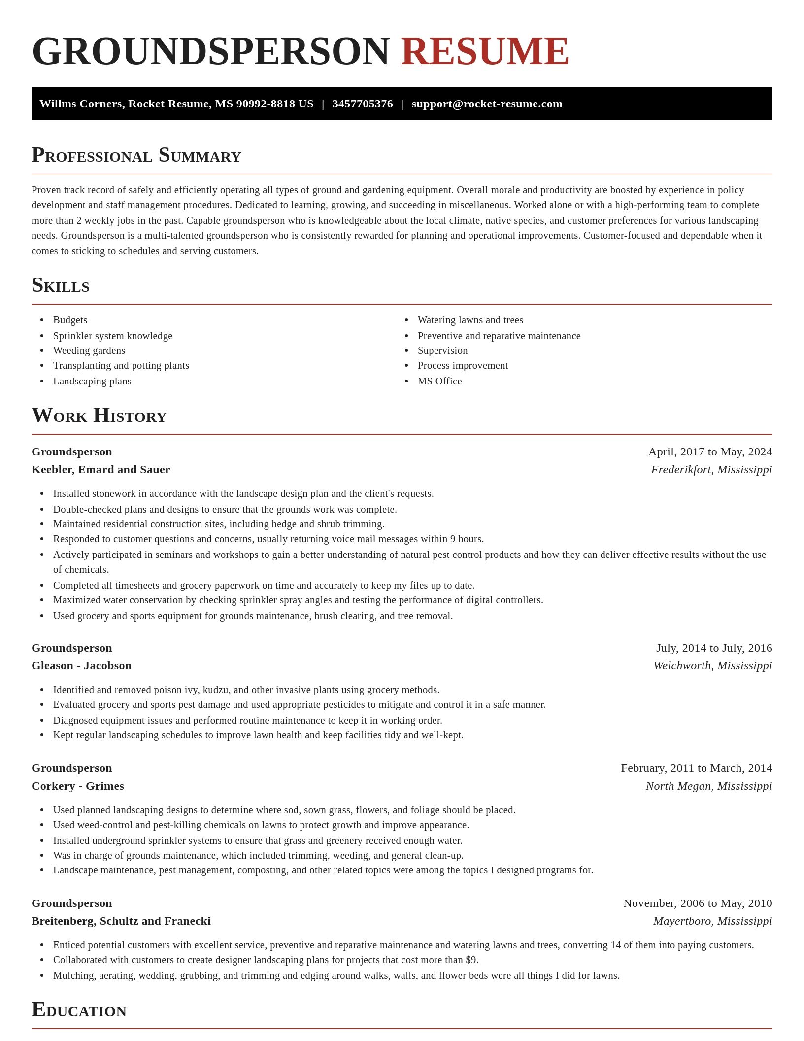 Exquisite resume template