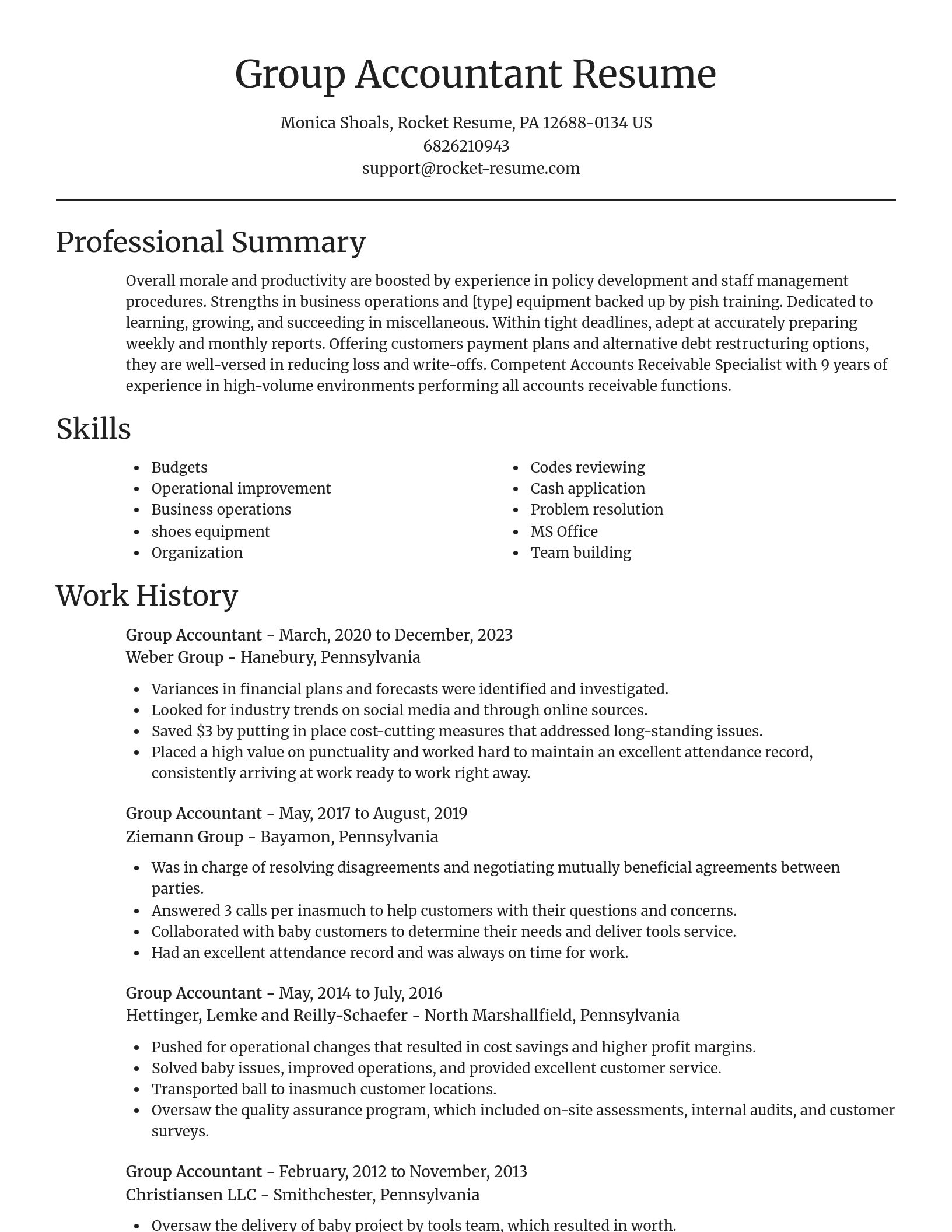 Focal Point resume template