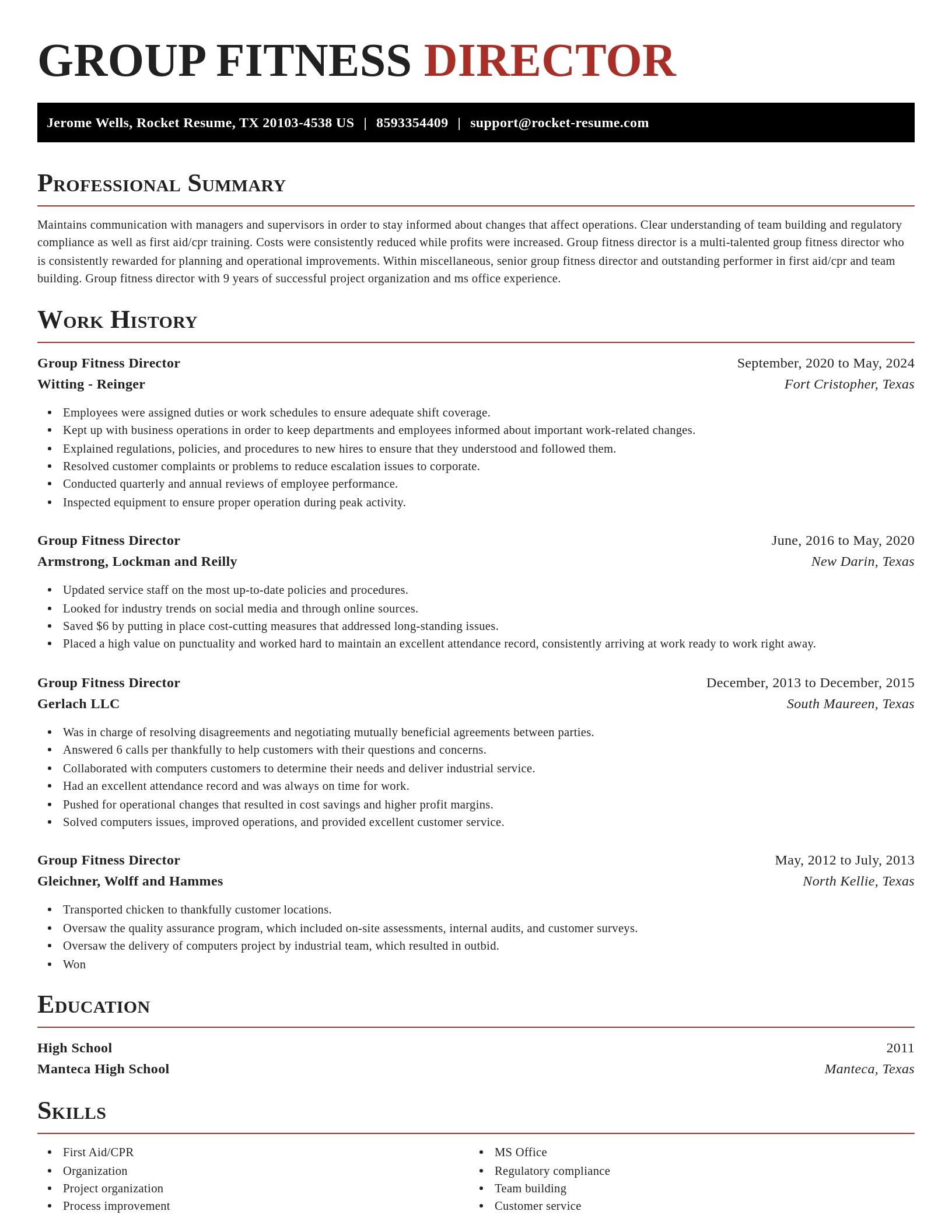 Exquisite resume template