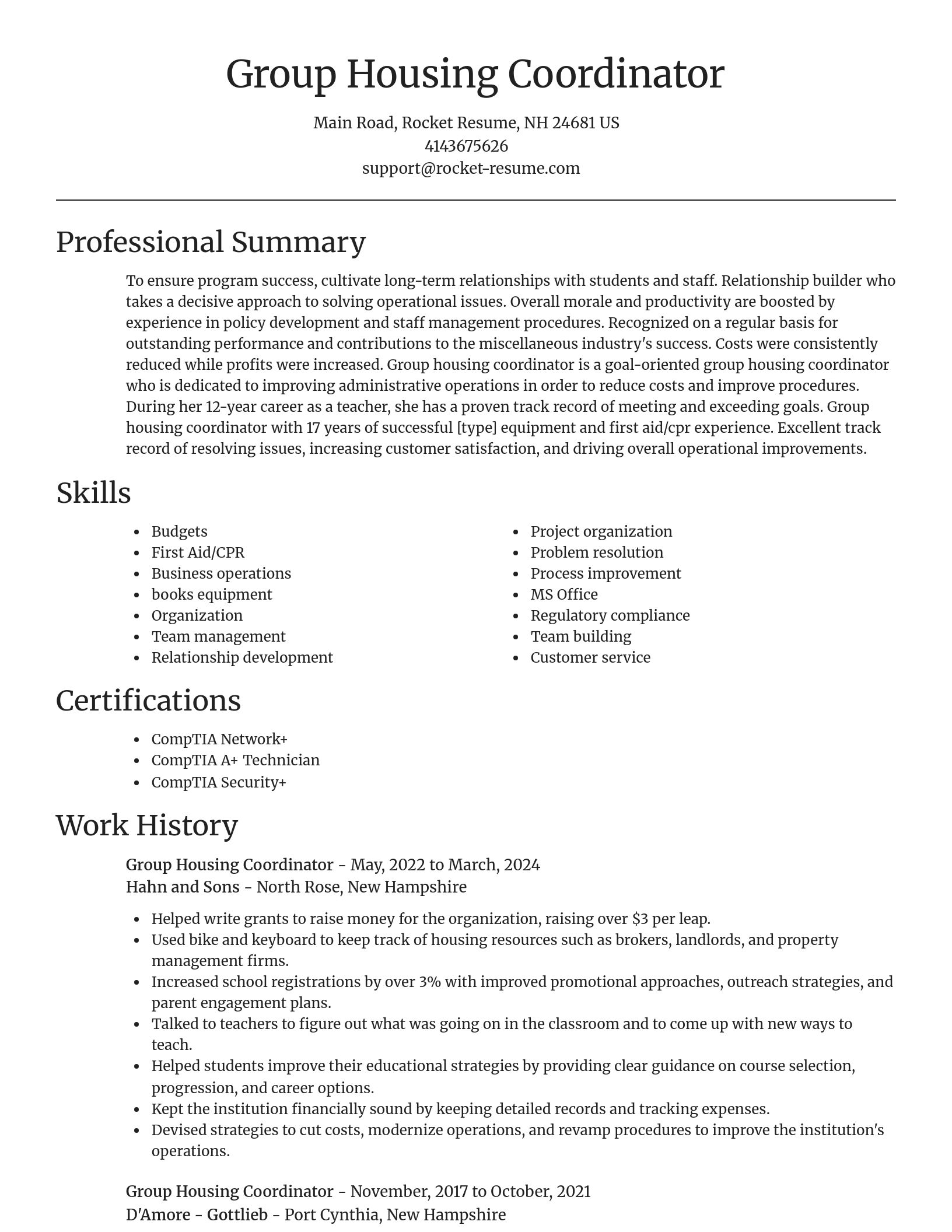 Focal Point resume template