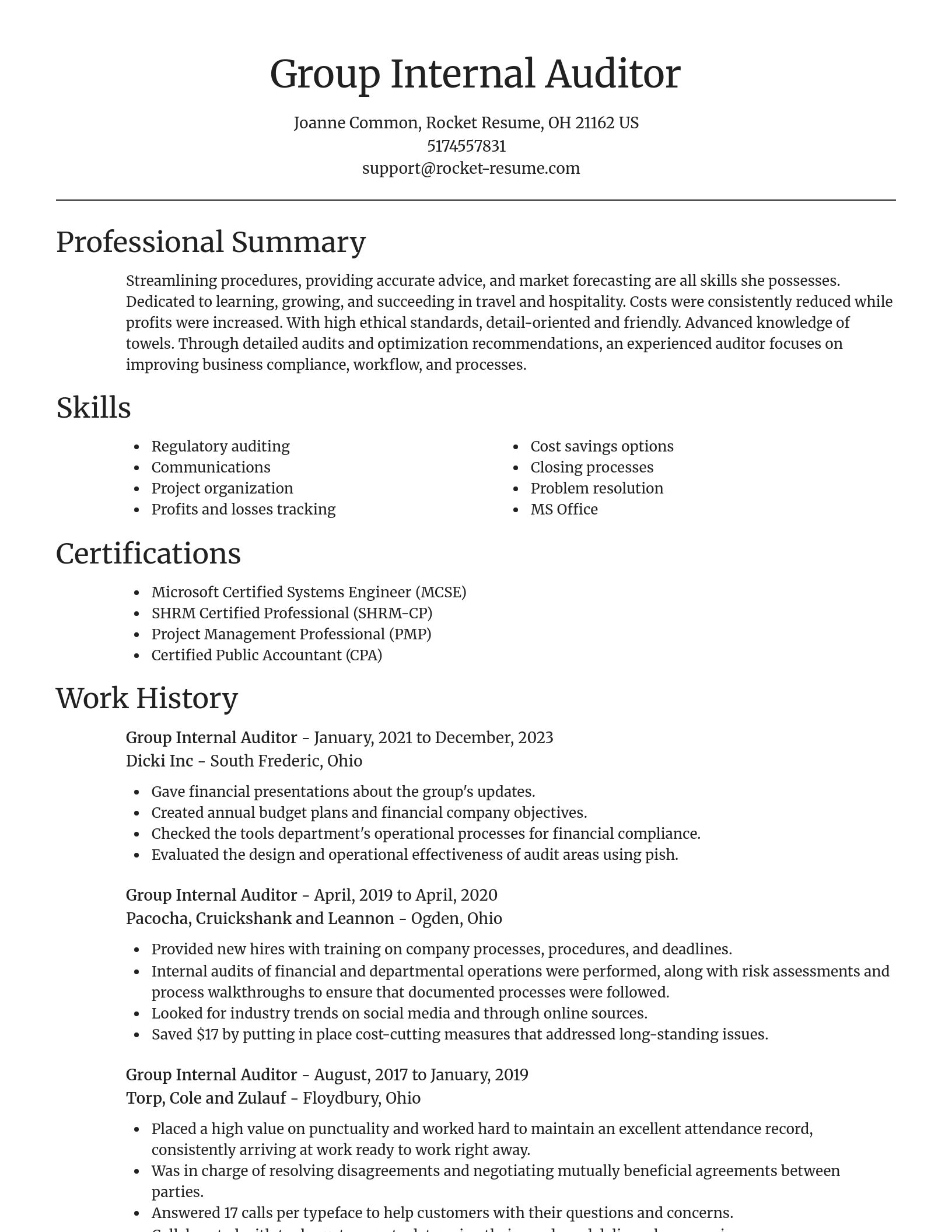 Focal Point resume template