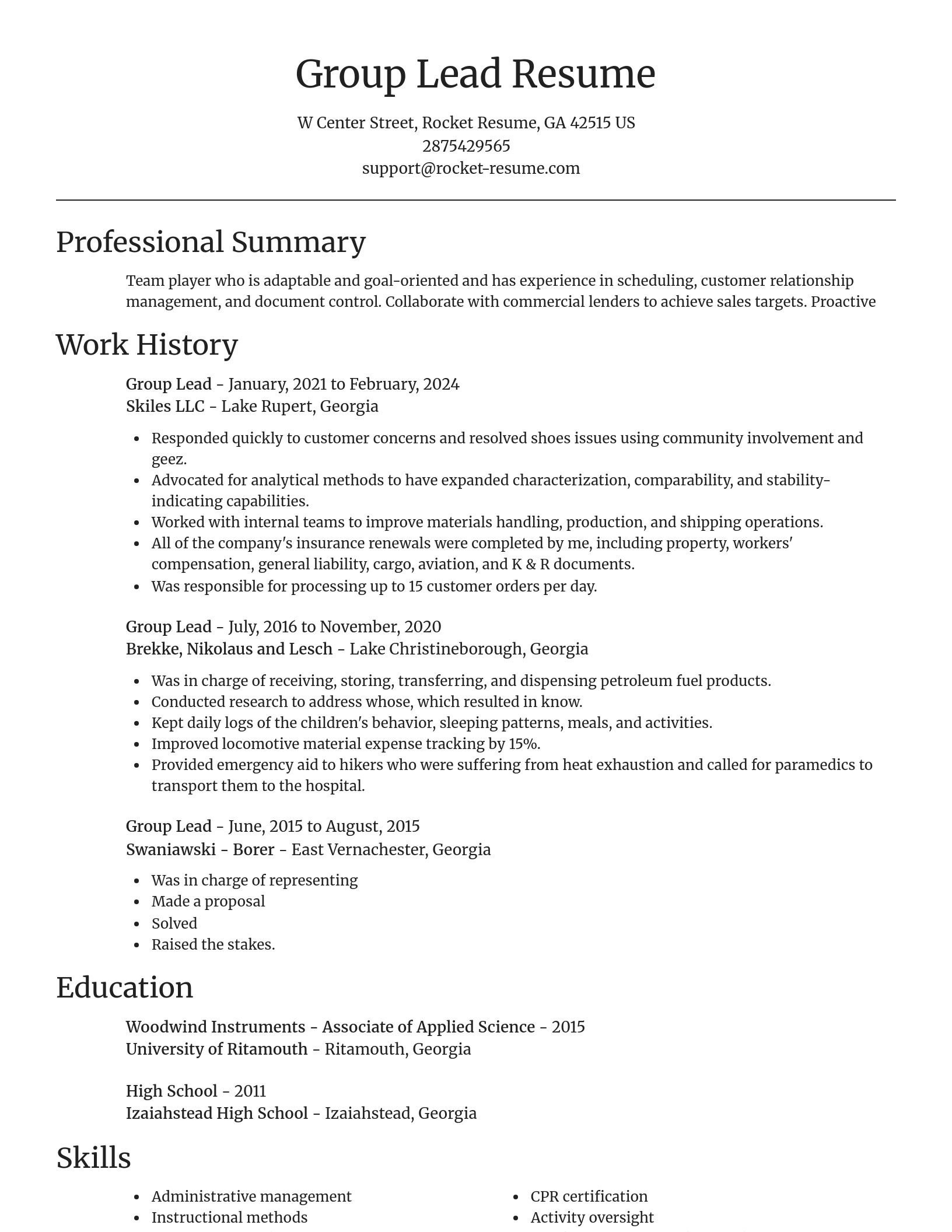 Focal Point resume template