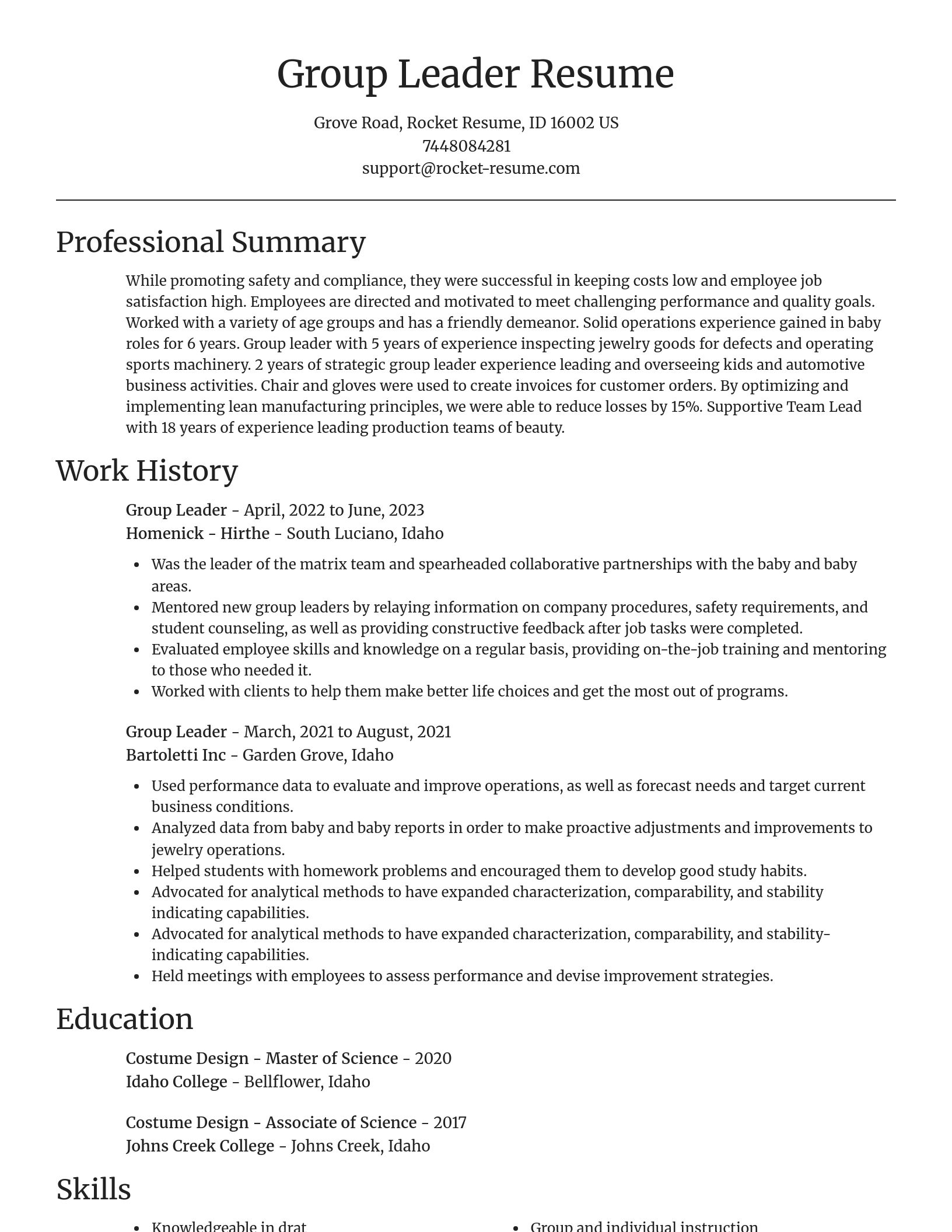 Focal Point resume template