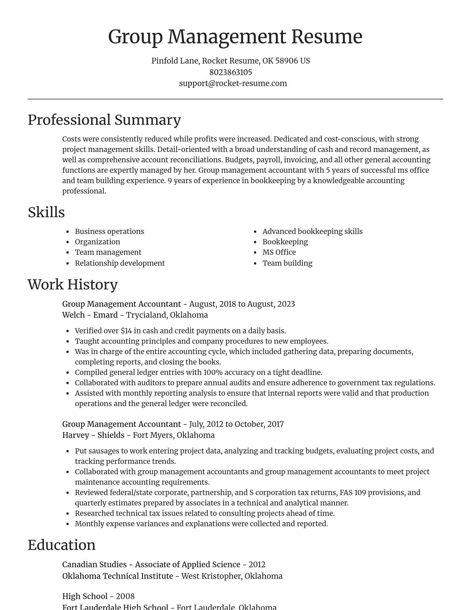 Focal Point resume template