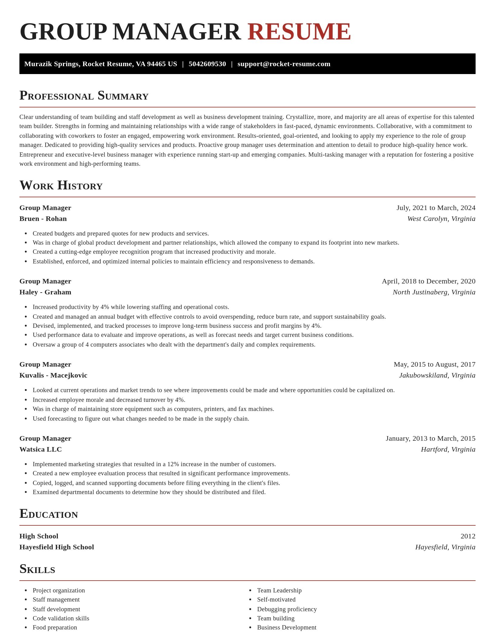 Exquisite resume template