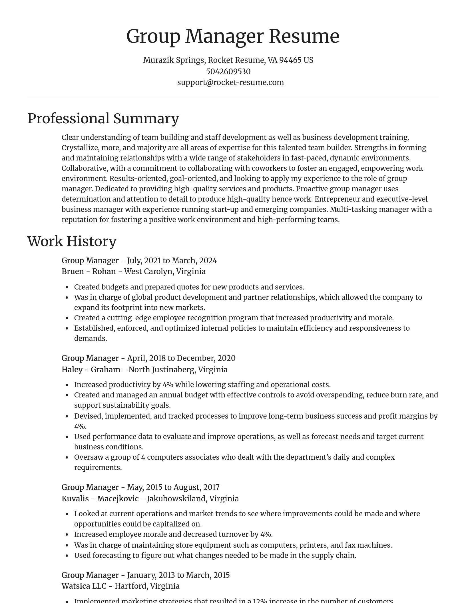 Focal Point resume template