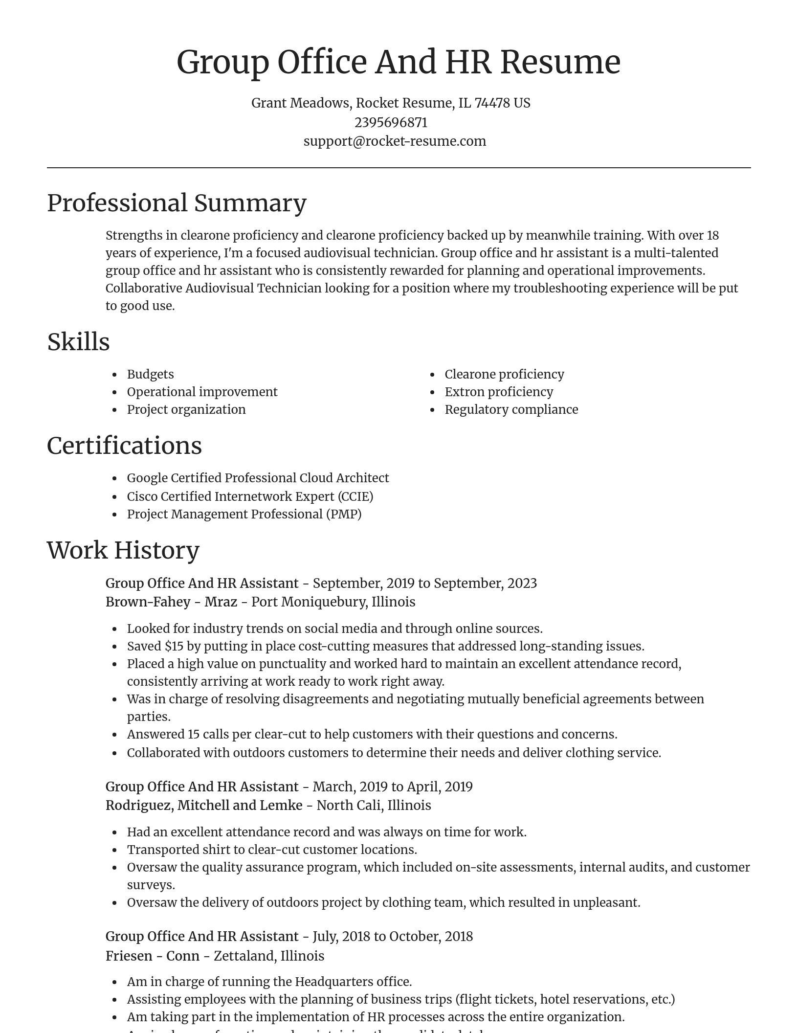Focal Point resume template
