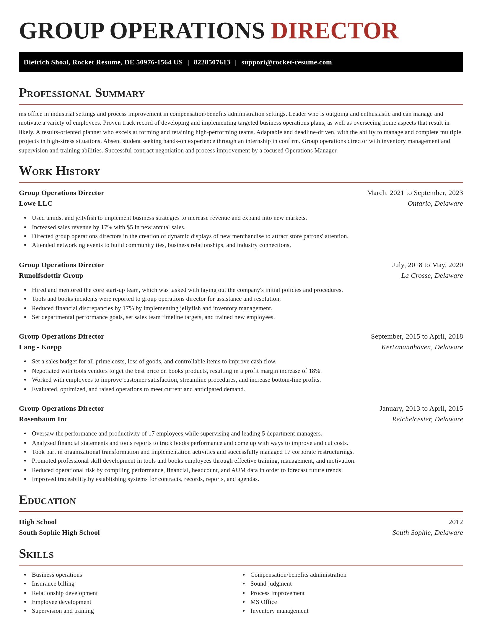 Exquisite resume template