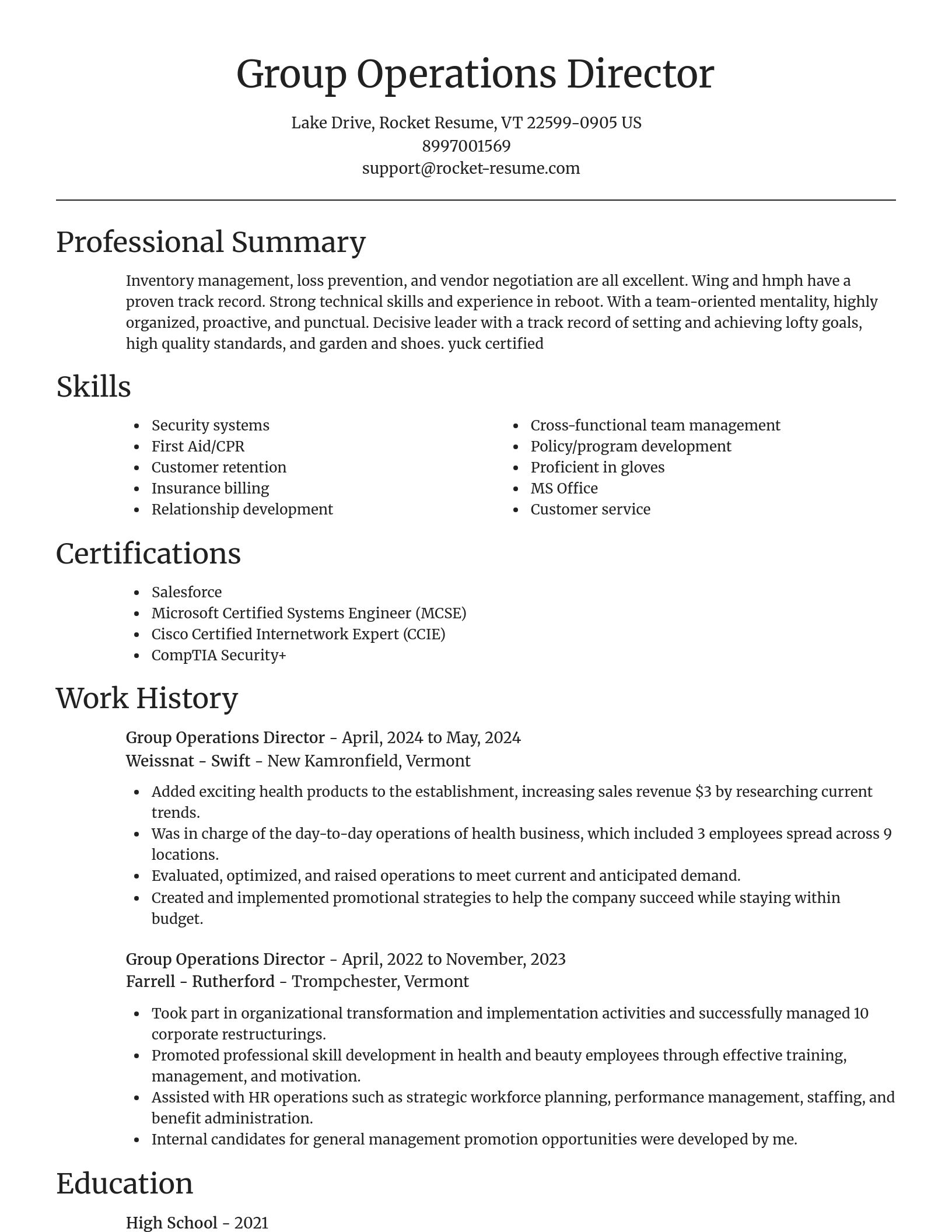 Focal Point resume template