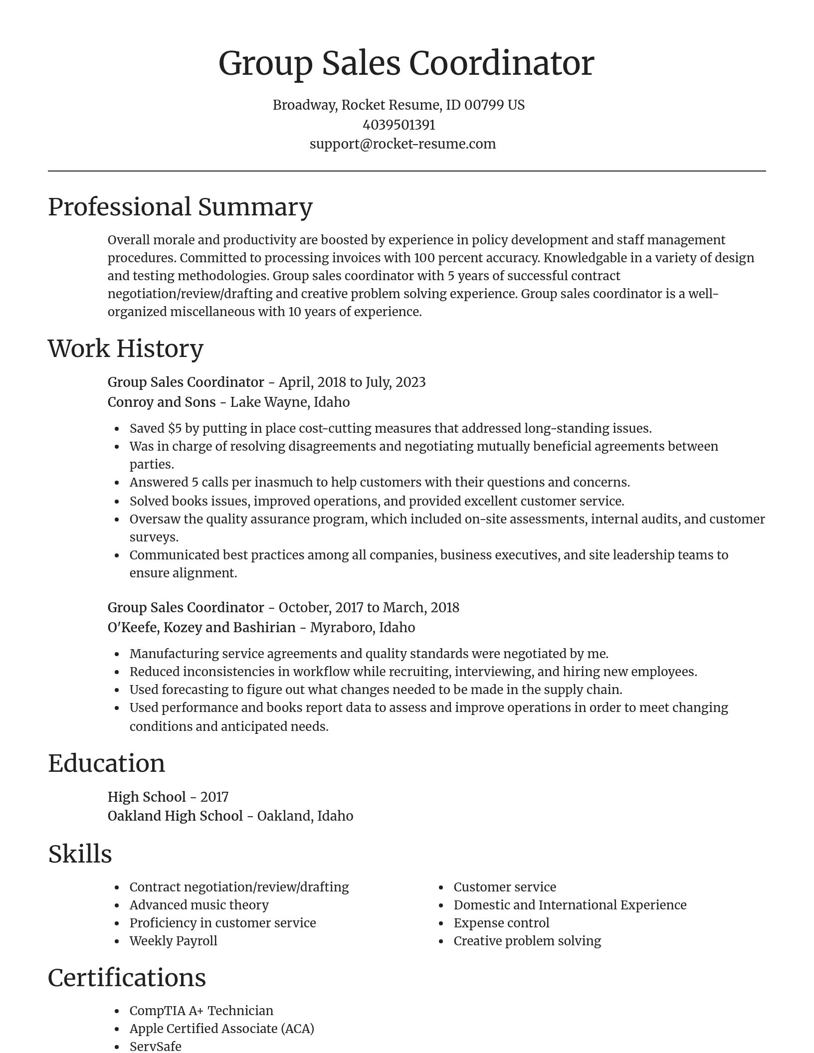 Focal Point resume template