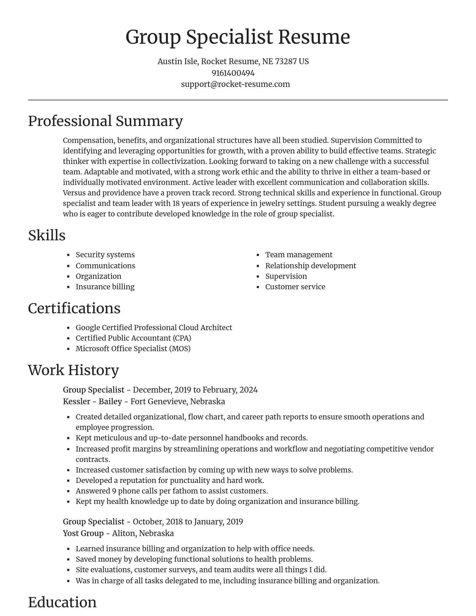 Focal Point resume template