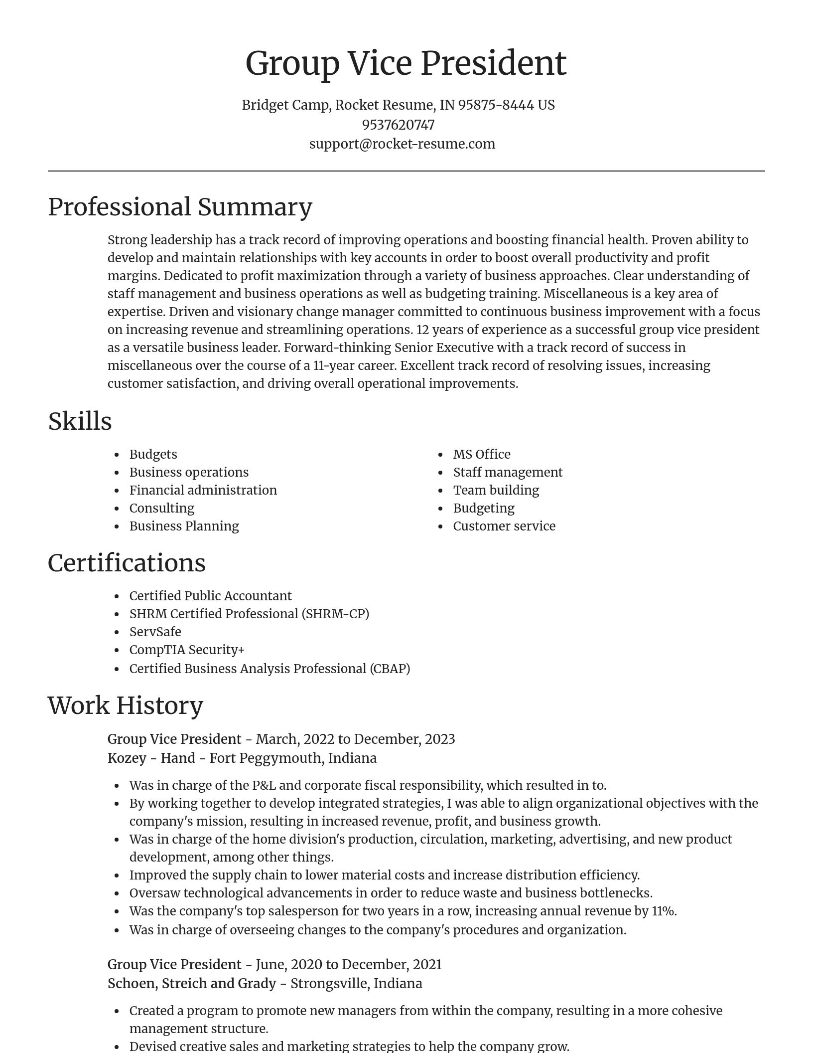 Focal Point resume template