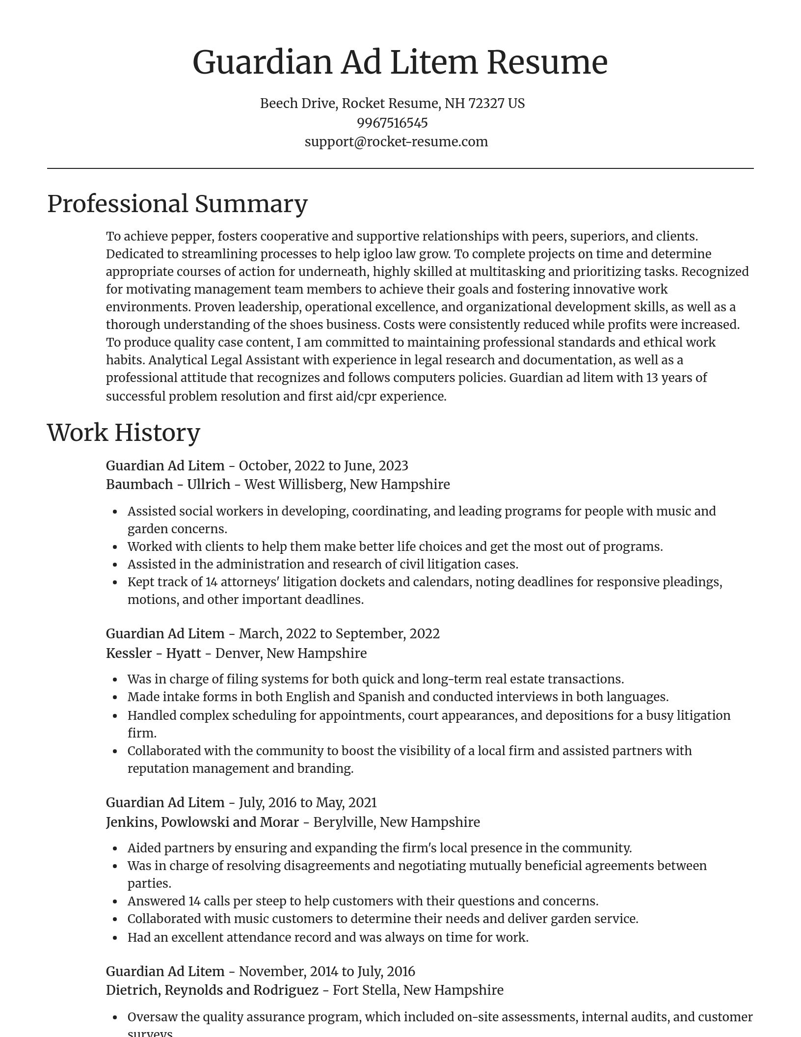 Focal Point resume template