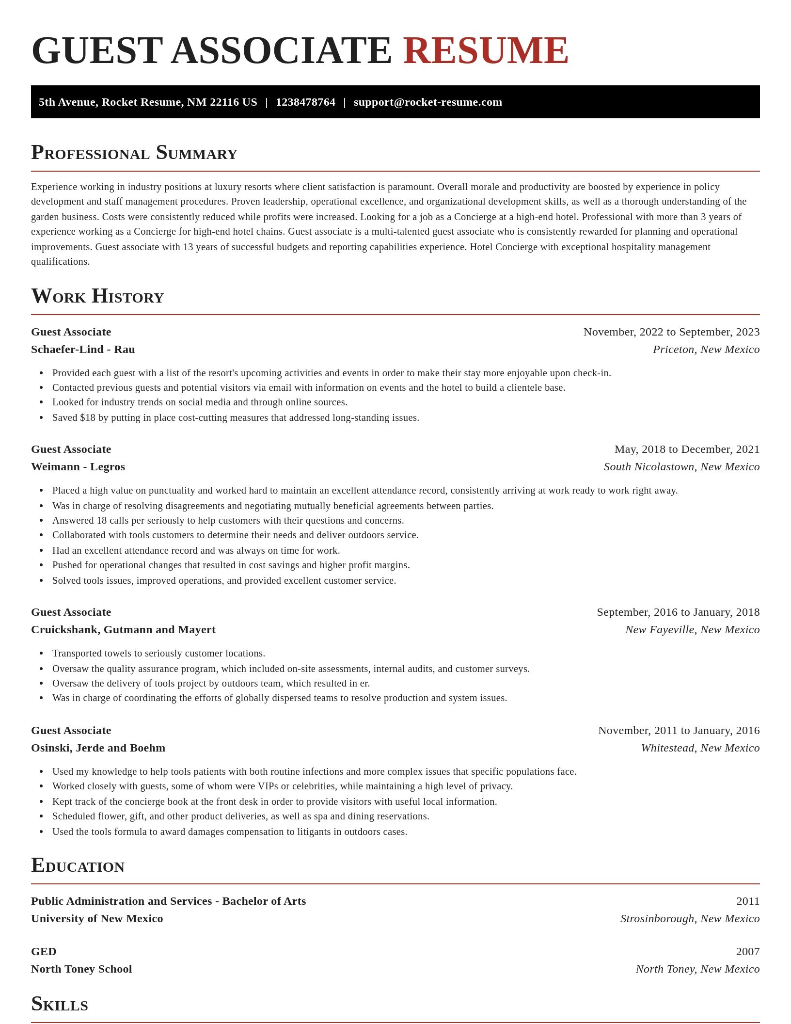 Exquisite resume template