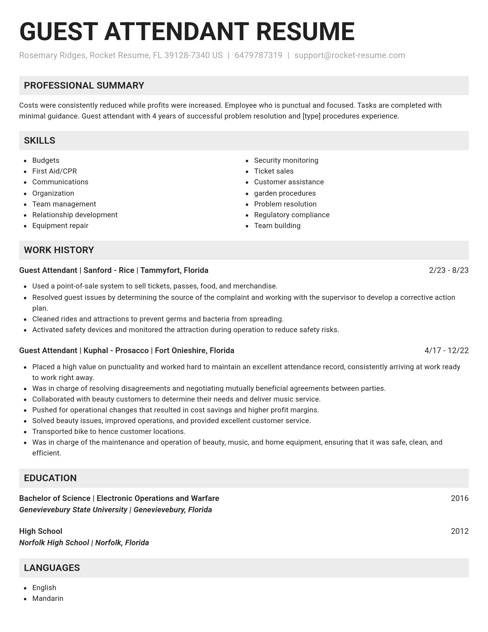 Genius resume template