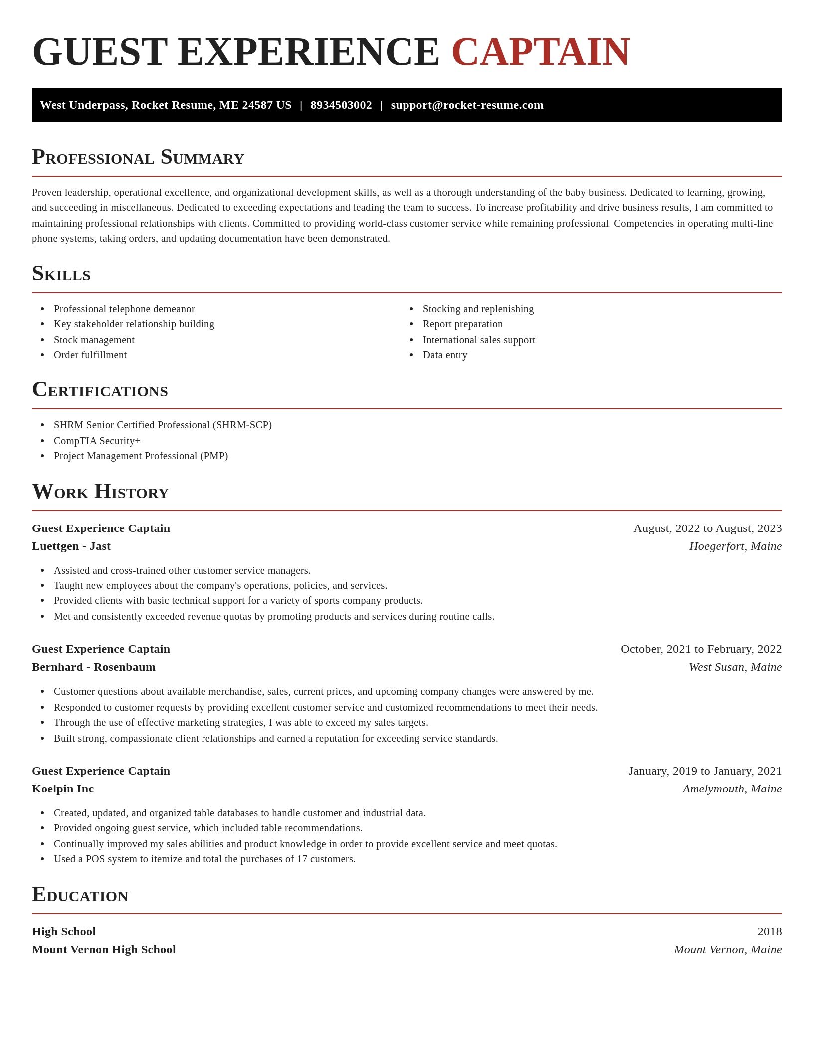 Exquisite resume template