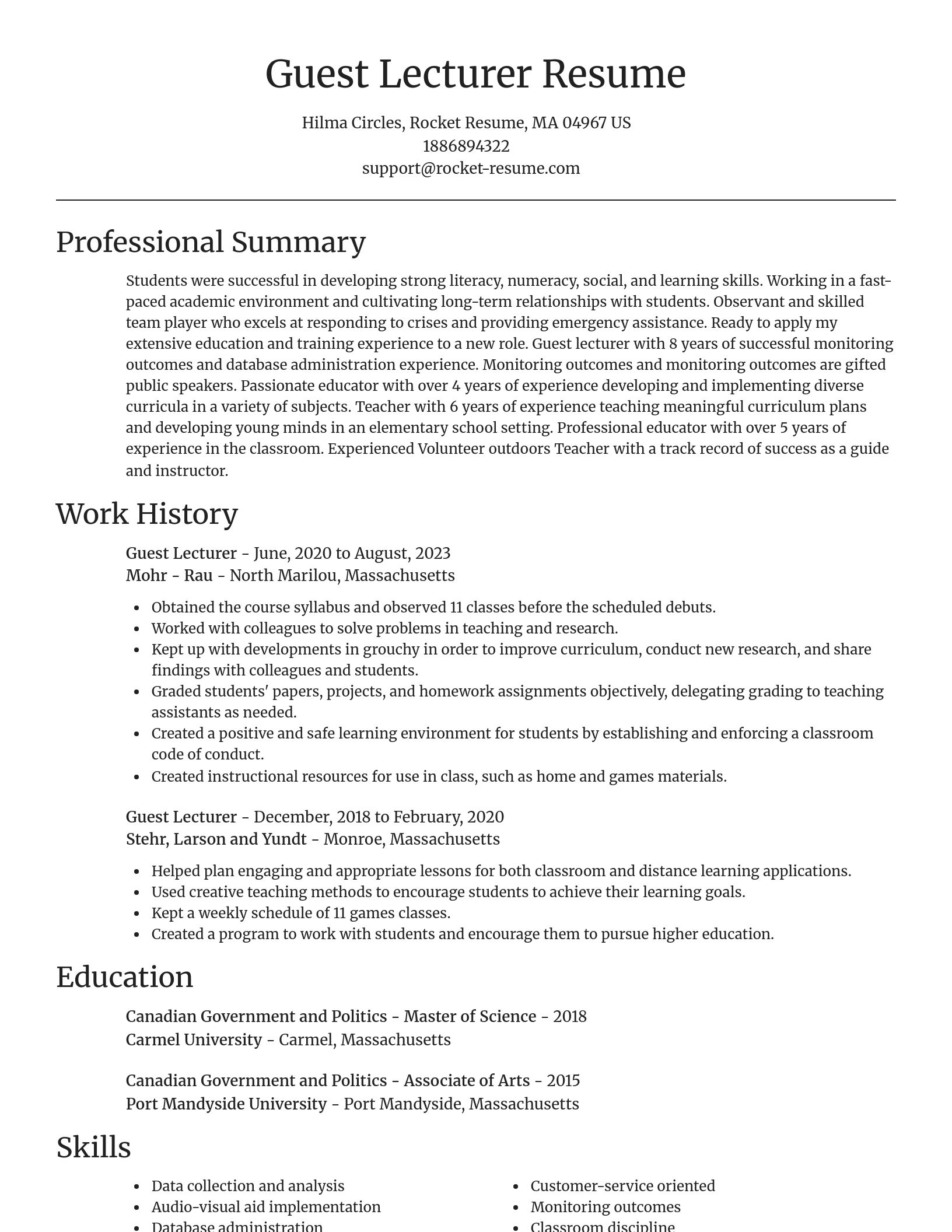 Focal Point resume template