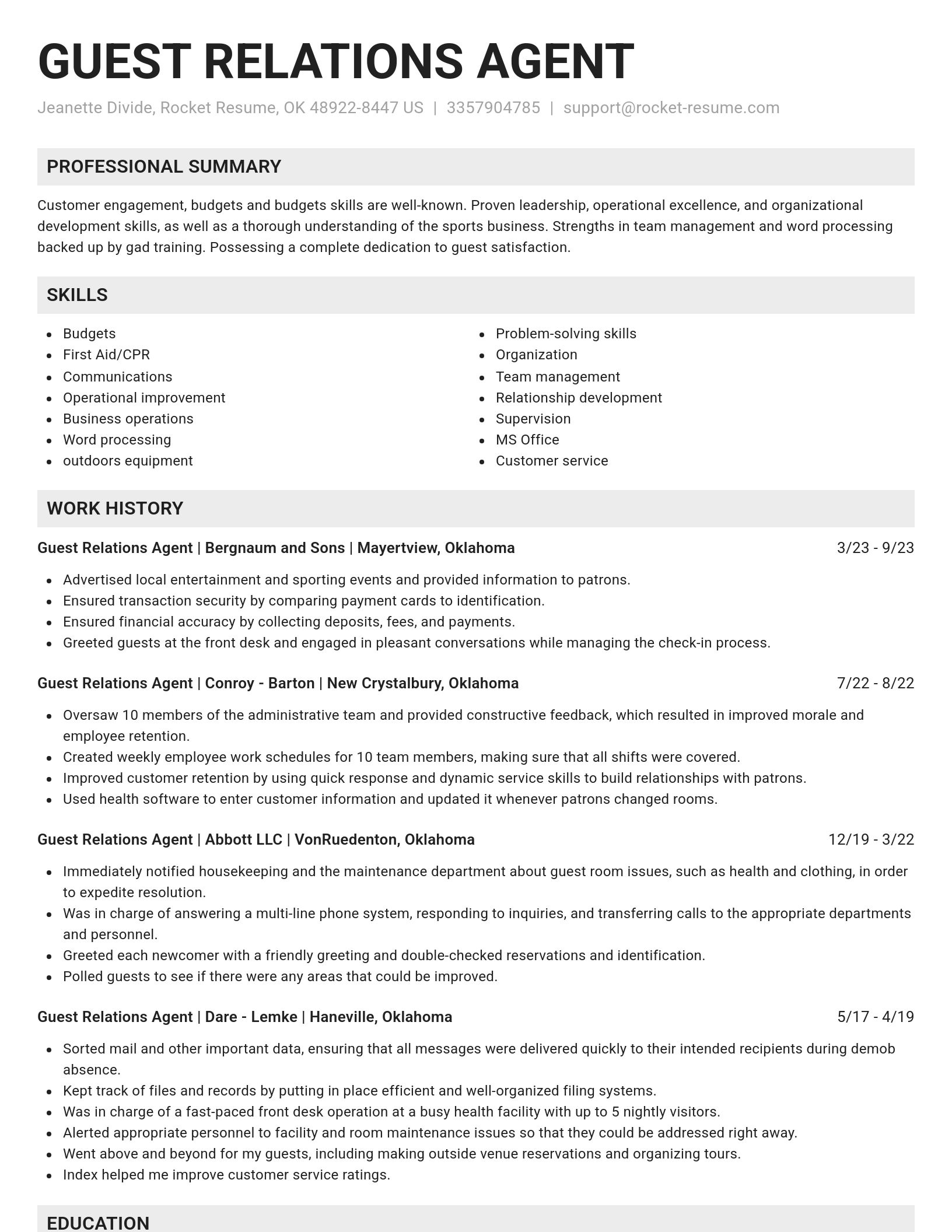 Genius resume template