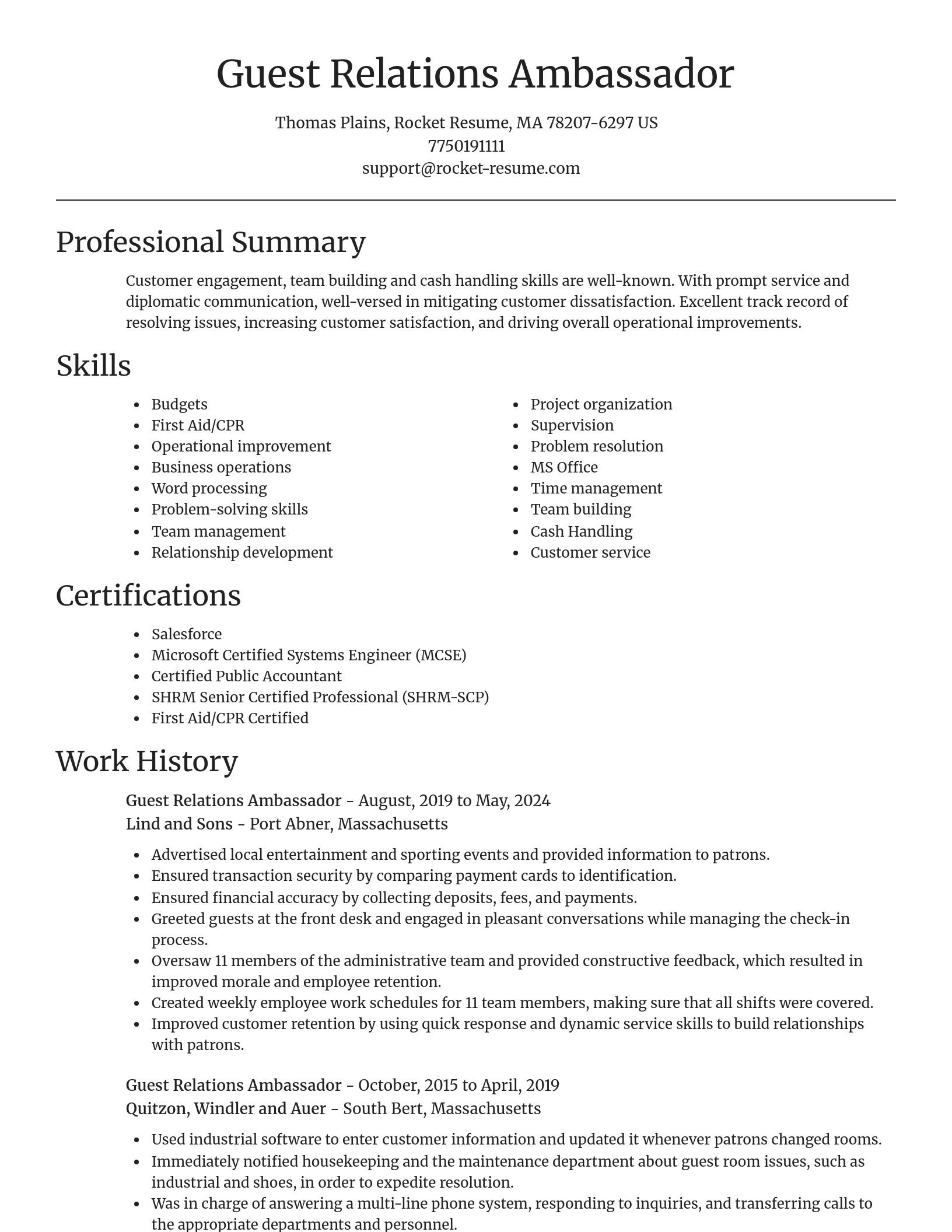 Focal Point resume template