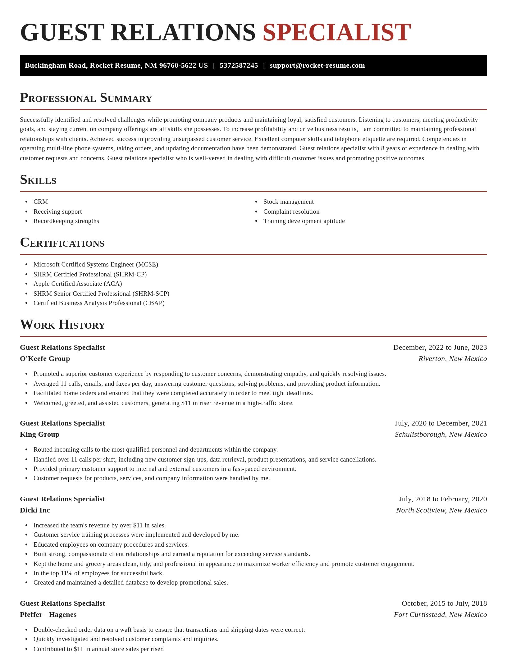 Exquisite resume template