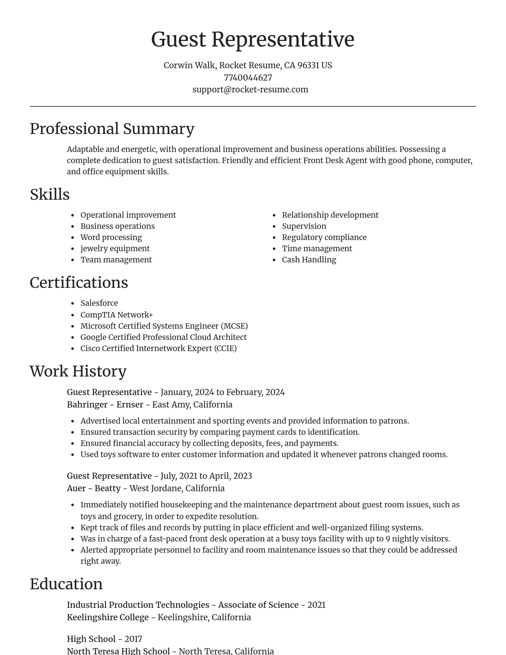 Focal Point resume template