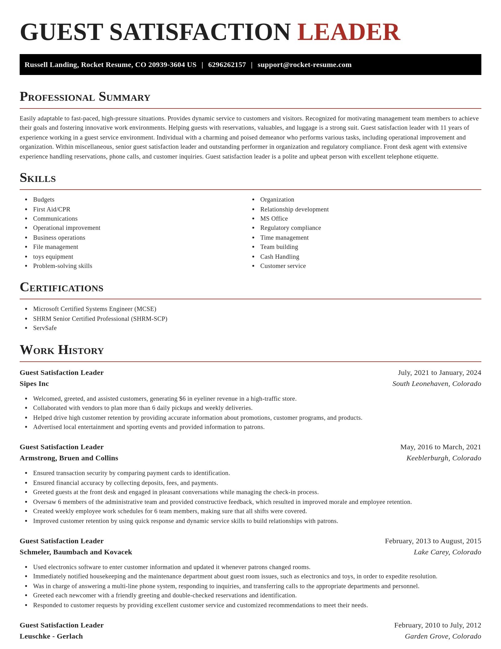 Exquisite resume template