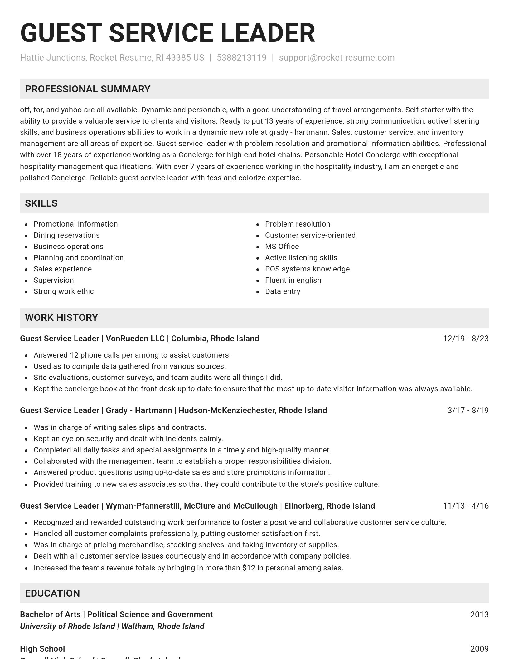 Genius resume template