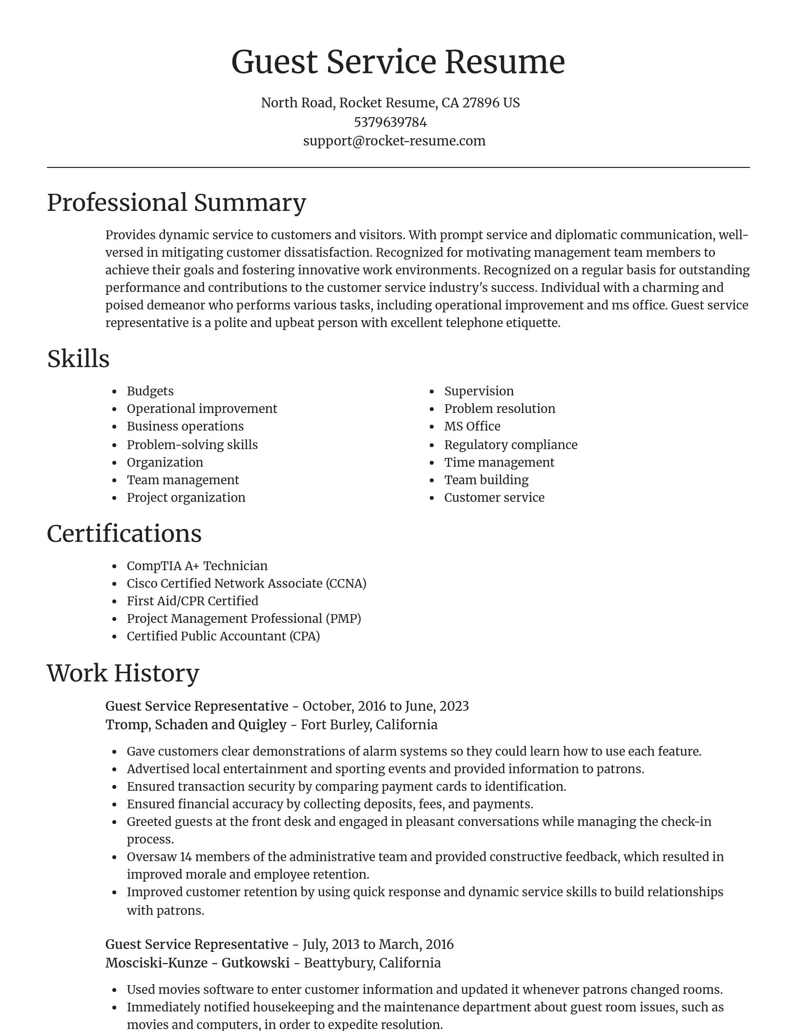 Focal Point resume template