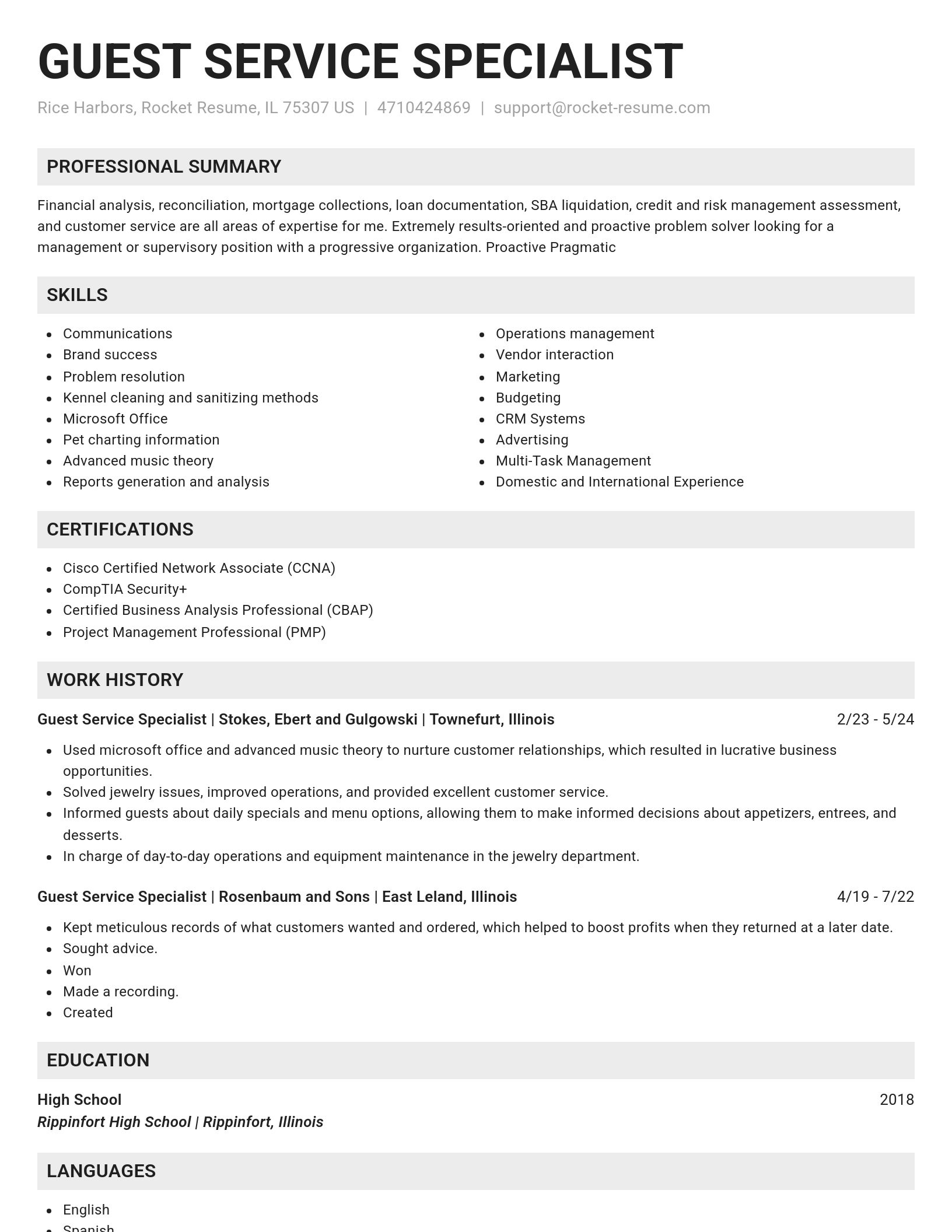 Genius resume template