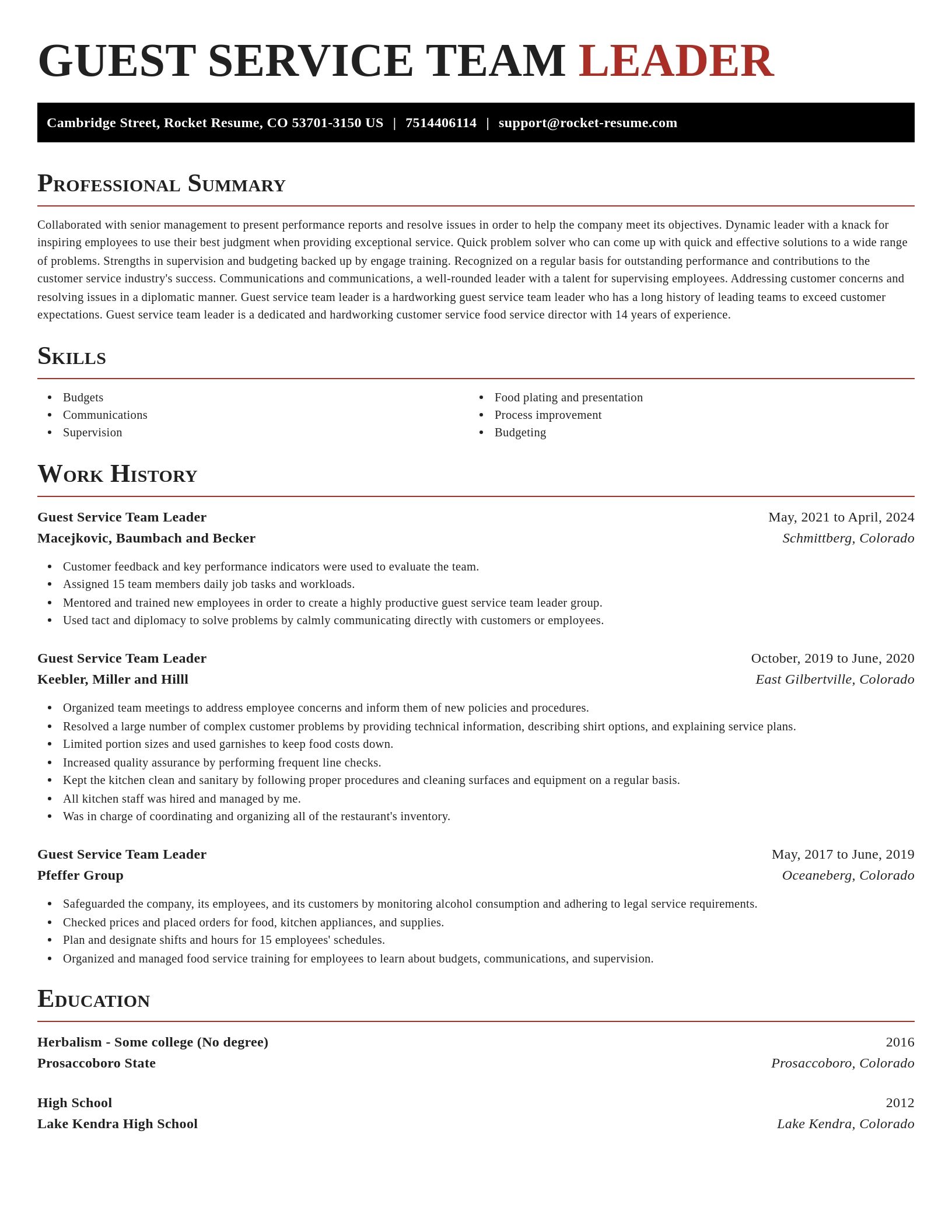 Exquisite resume template