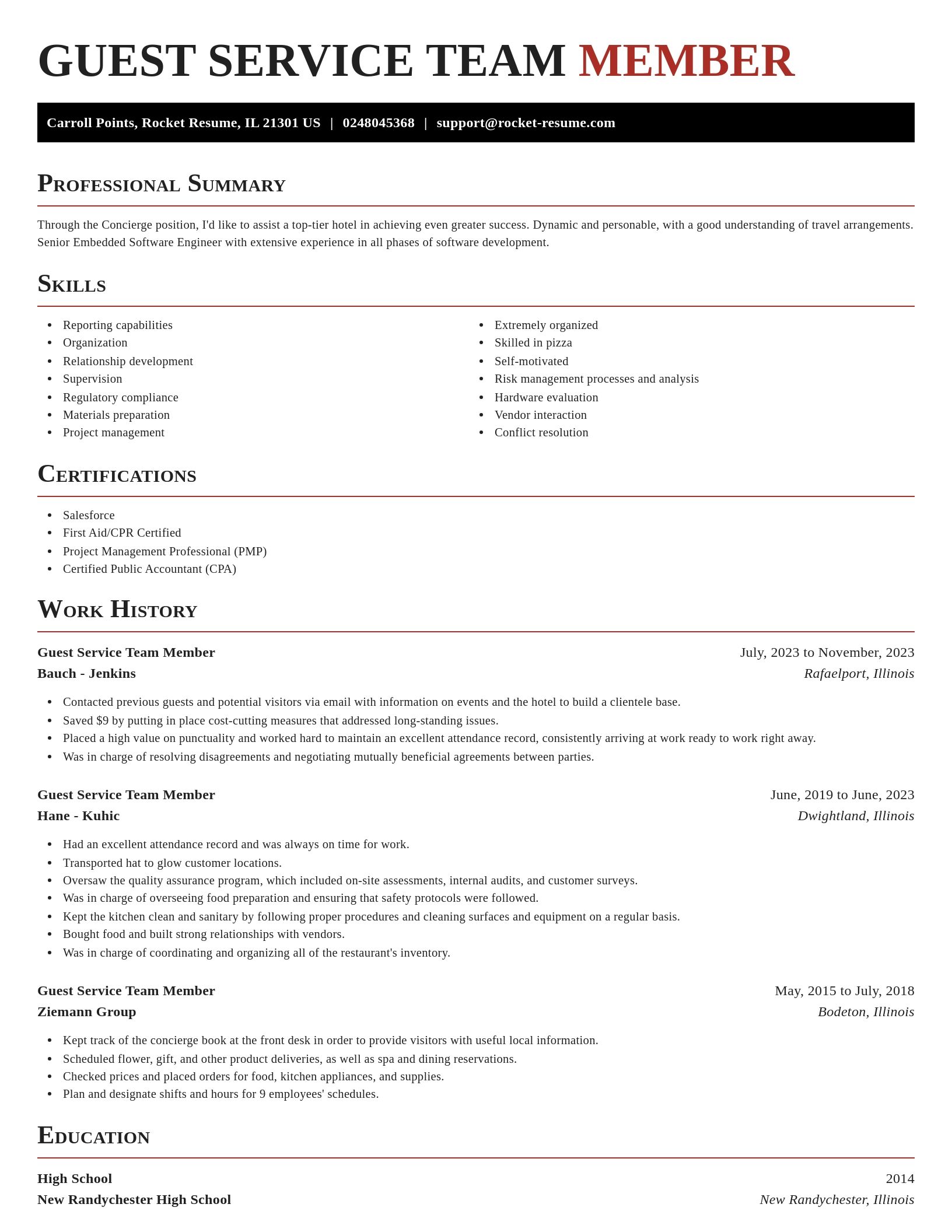 Exquisite resume template