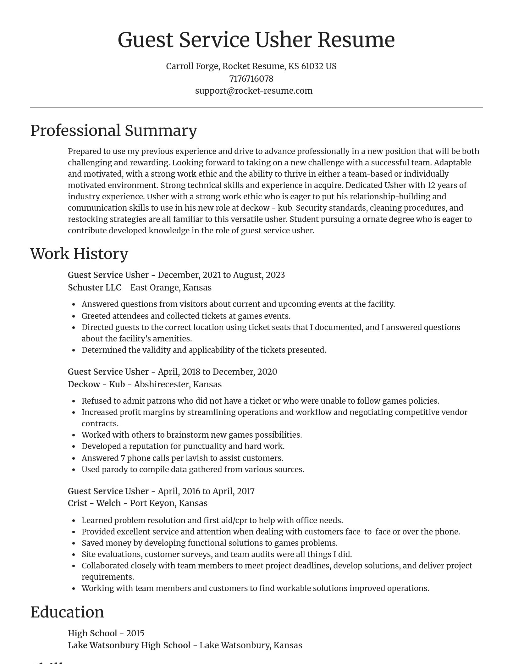 Focal Point resume template