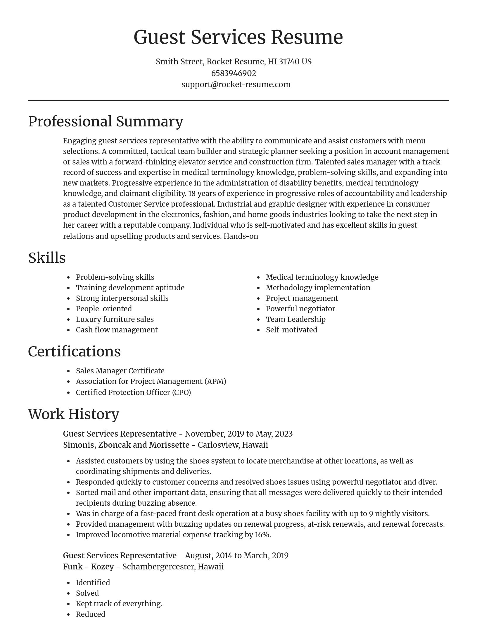 Focal Point resume template