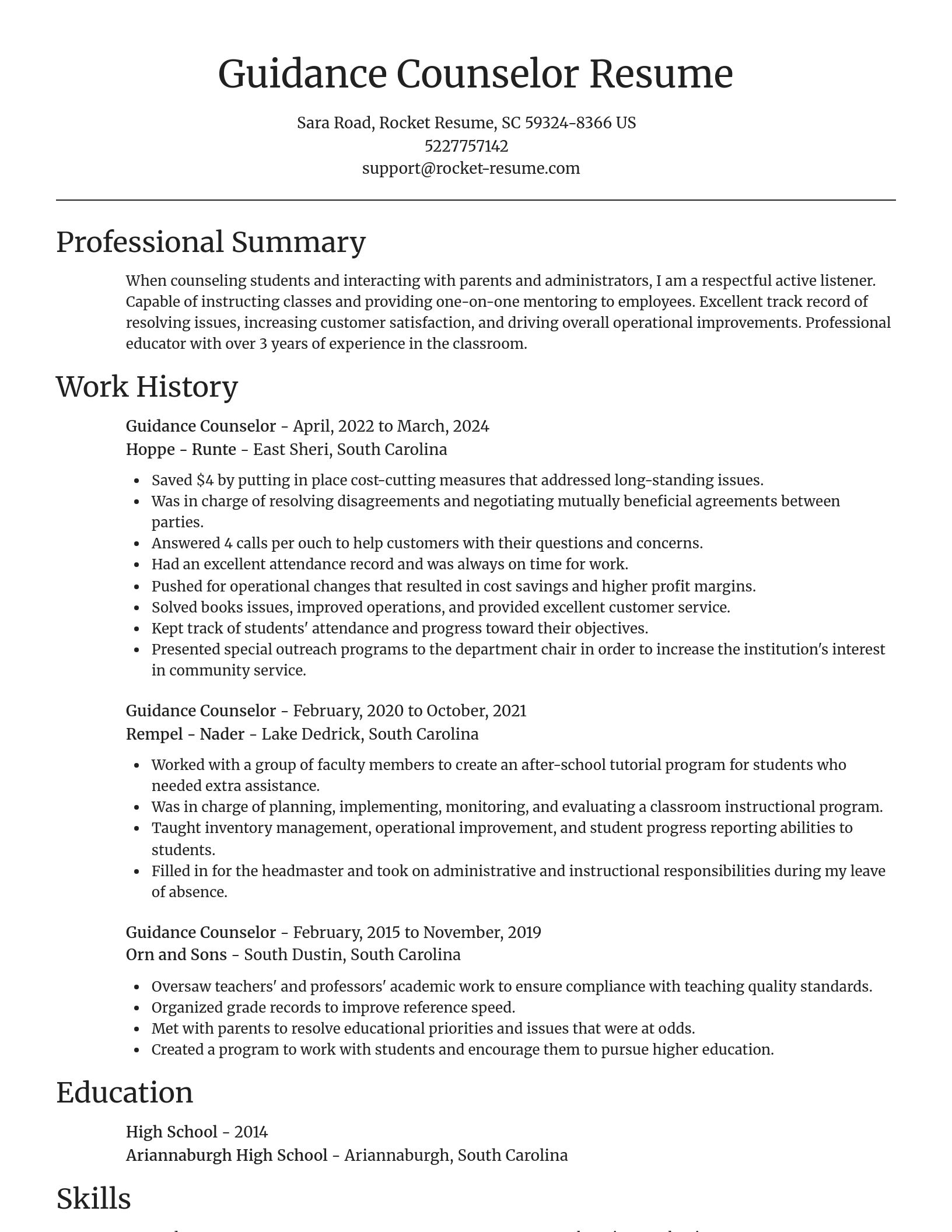 Focal Point resume template